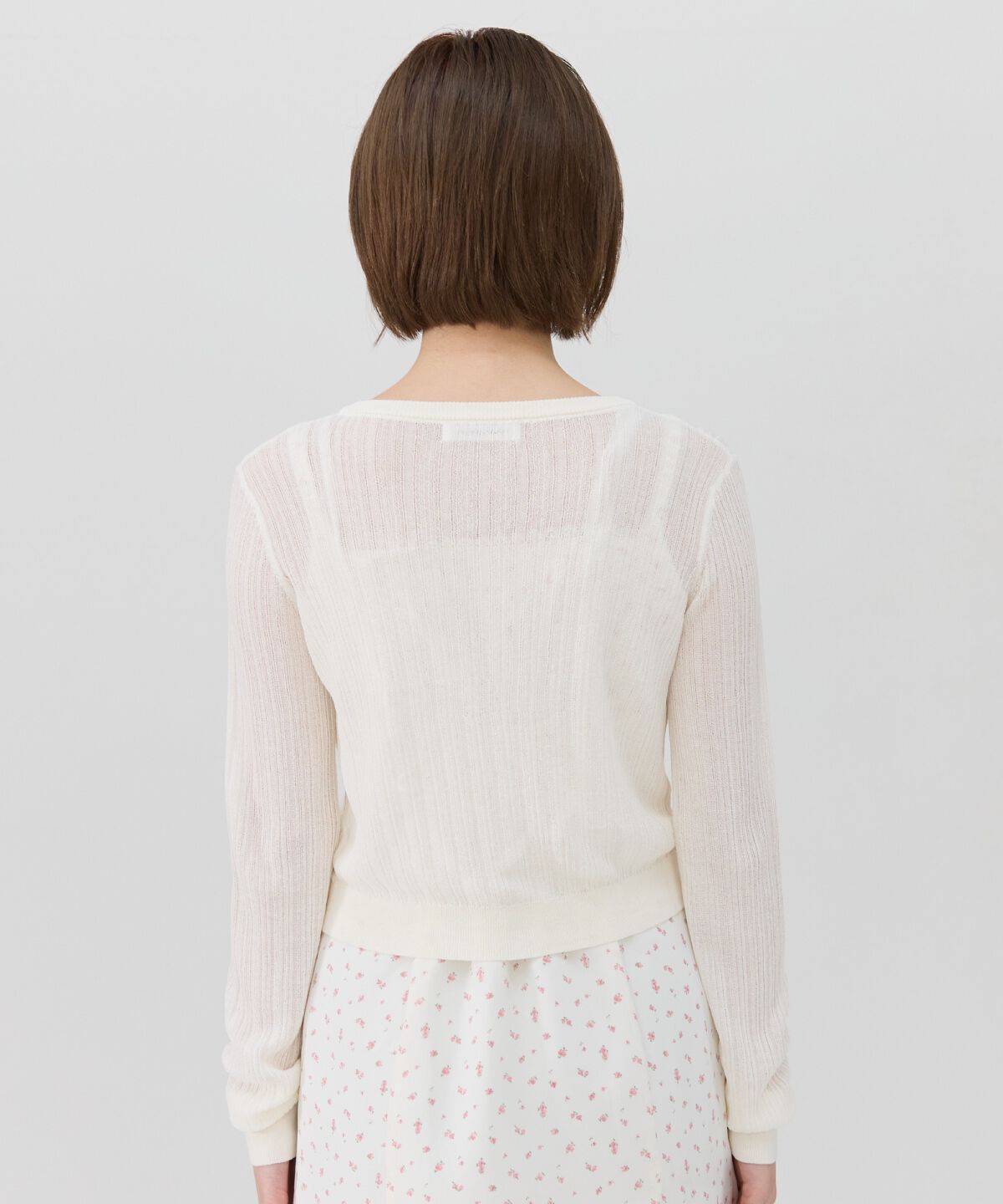 REDYAZEL「ハートボタンシアーカーディガン」|カーディガン|