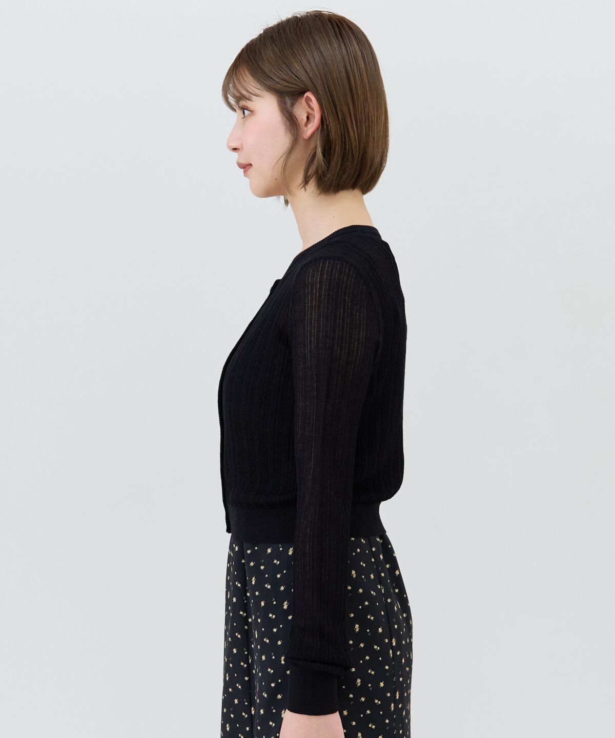 REDYAZEL「ハートボタンシアーカーディガン」|カーディガン|