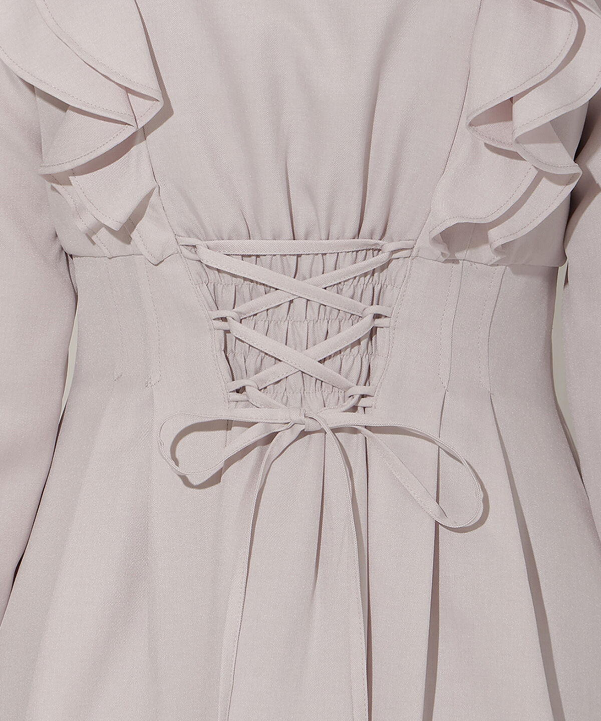WILLSELECTION「ペタルフリルリボンタイシャツワンピース」|ワンピース|