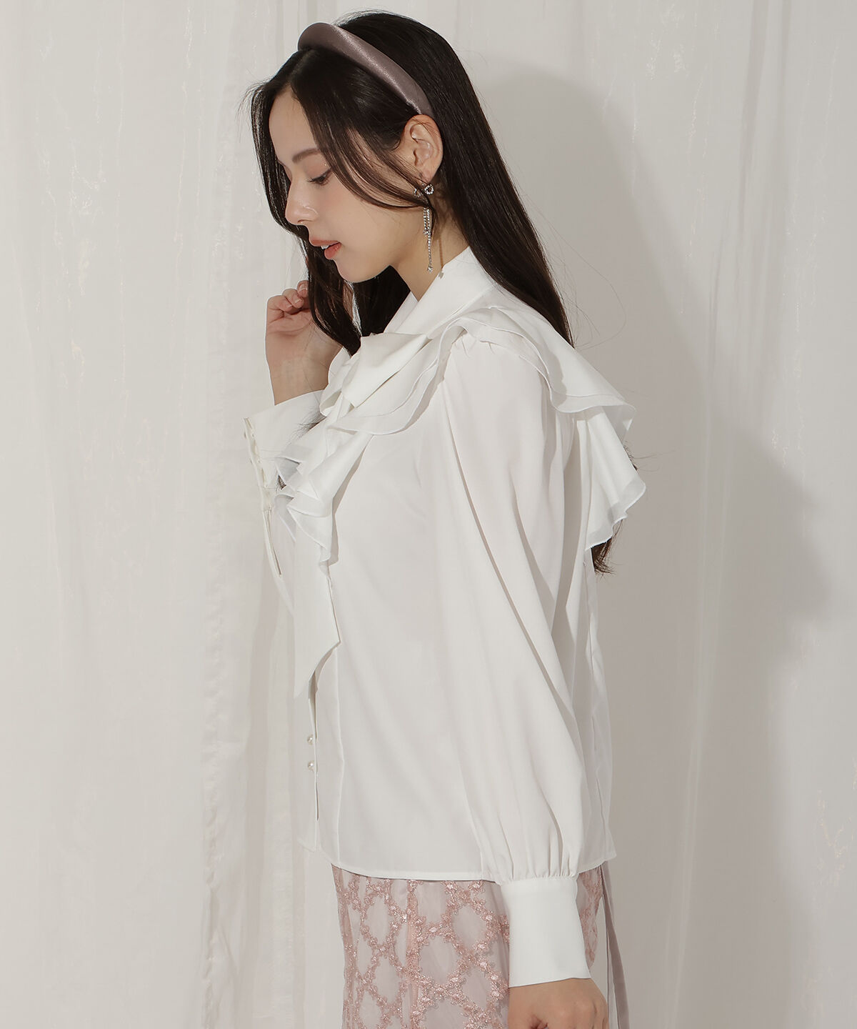 WILLSELECTION「ラッフルボウタイブラウス」|シャツ・ブラウス|