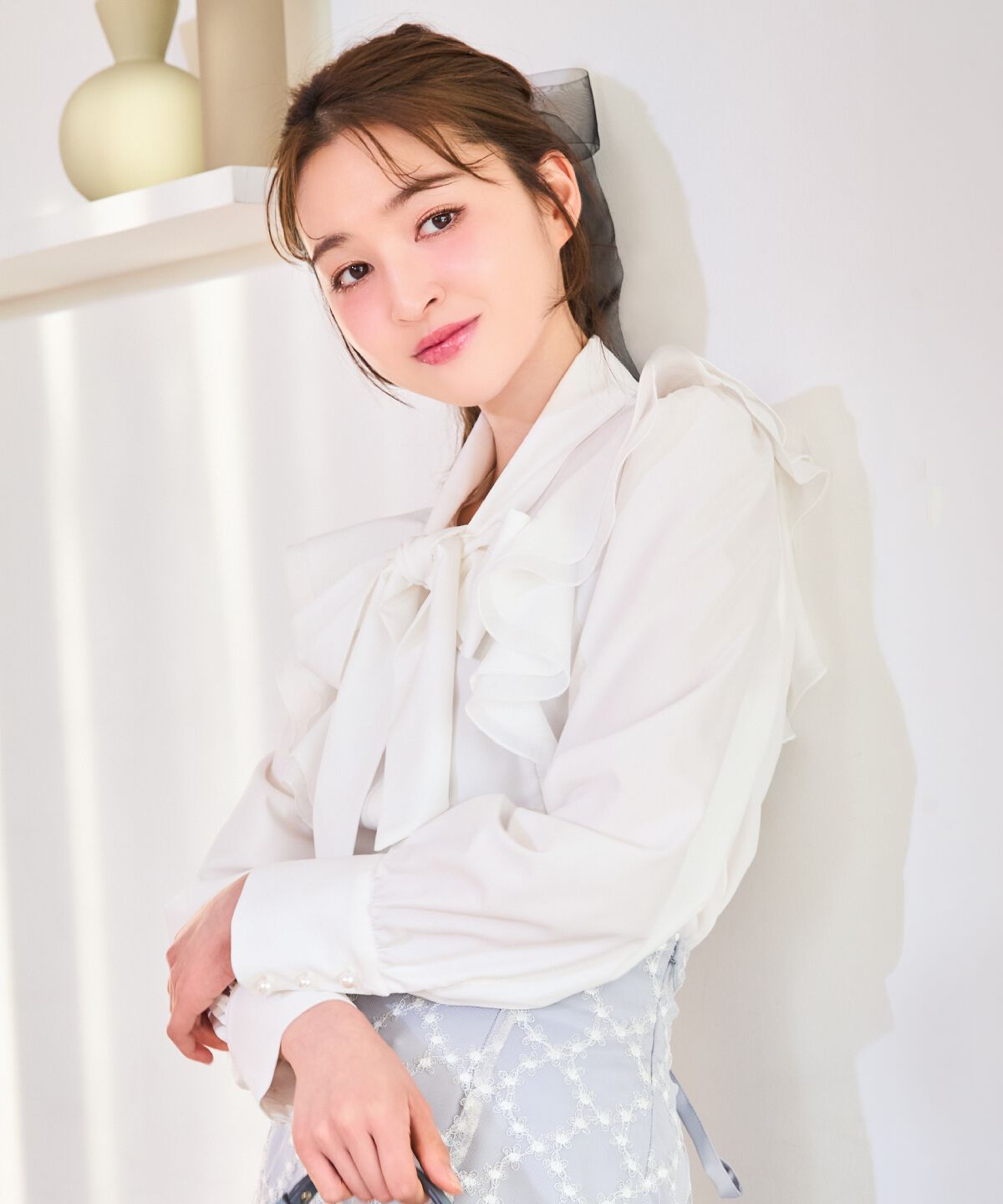 WILLSELECTION「ラッフルボウタイブラウス」|シャツ・ブラウス|