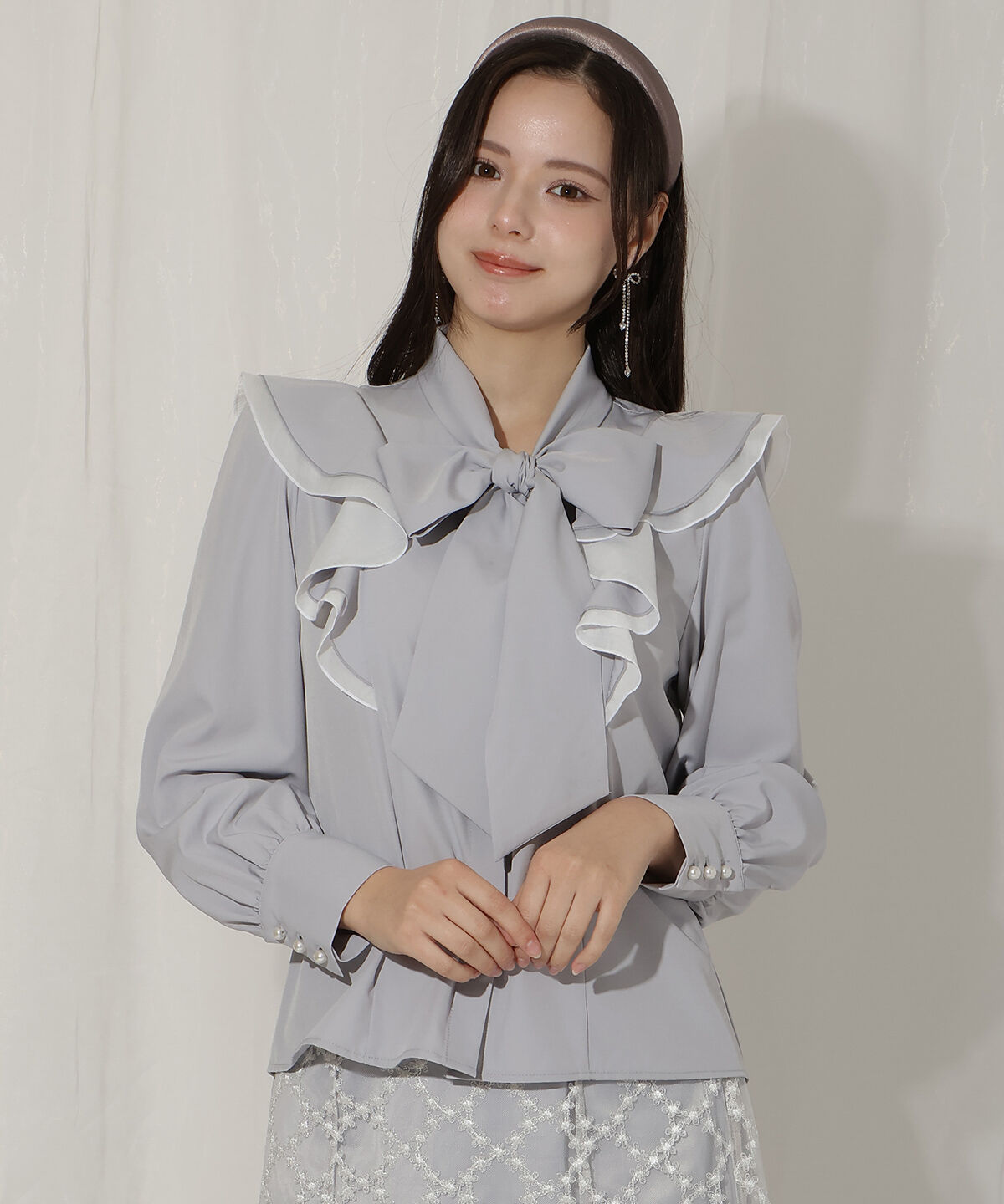 WILLSELECTION「ラッフルボウタイブラウス」|シャツ・ブラウス|