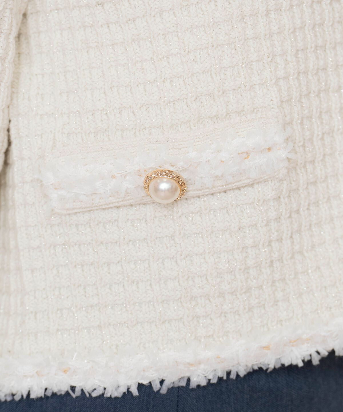 WILLSELECTION「ラメツイードニットカーディガン」|カーディガン|