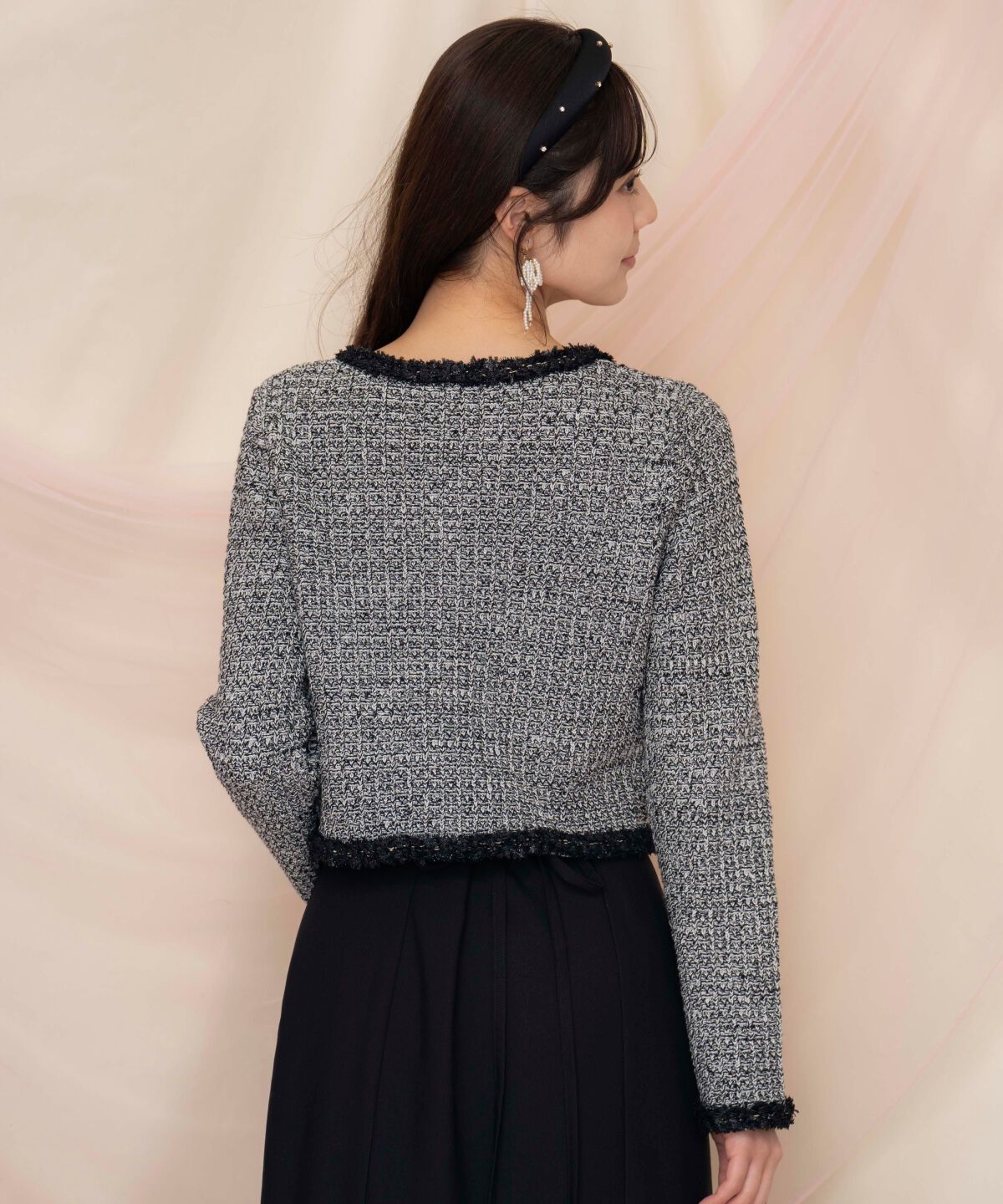 WILLSELECTION「ラメツイードニットカーディガン」|カーディガン|