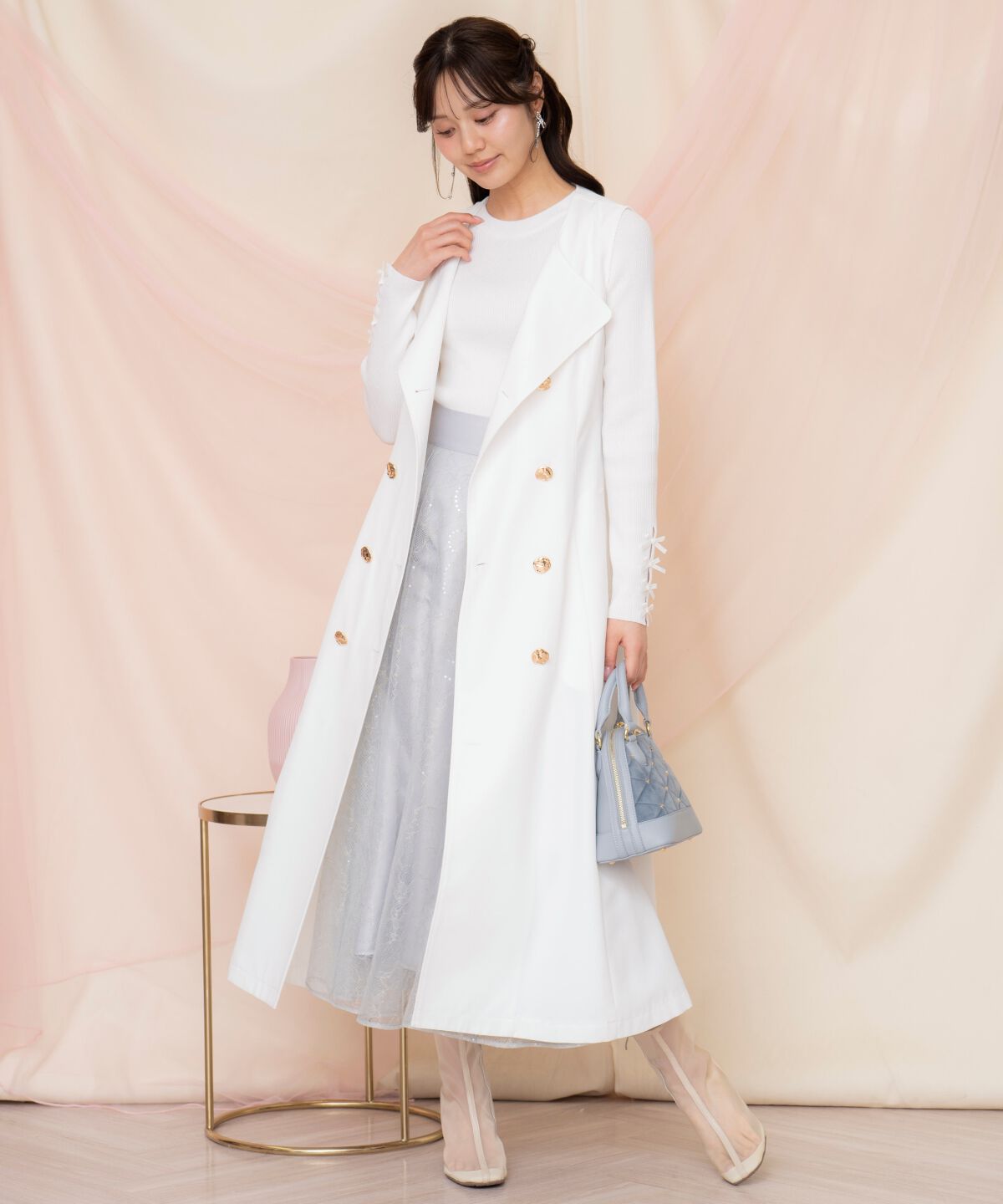 WILLSELECTION「メタリックボタン3WAYトレンチコート」|トレンチコート|