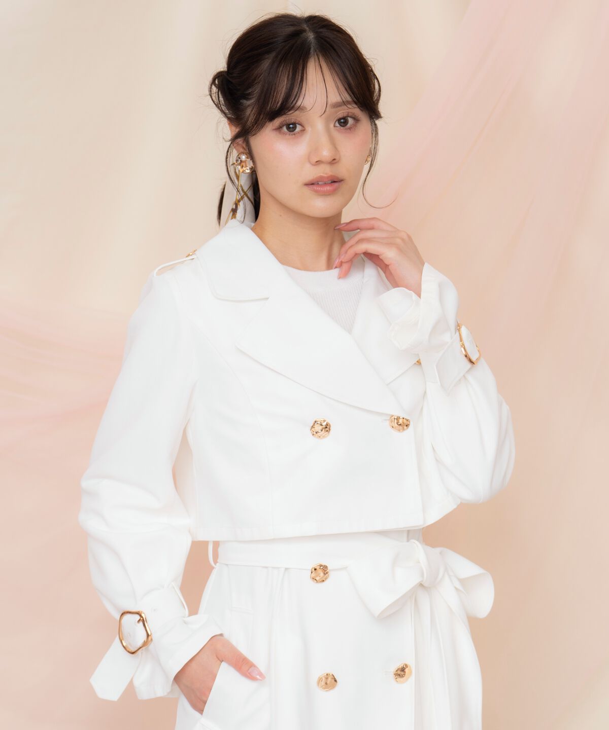 WILLSELECTION「メタリックボタン3WAYトレンチコート」|トレンチコート|