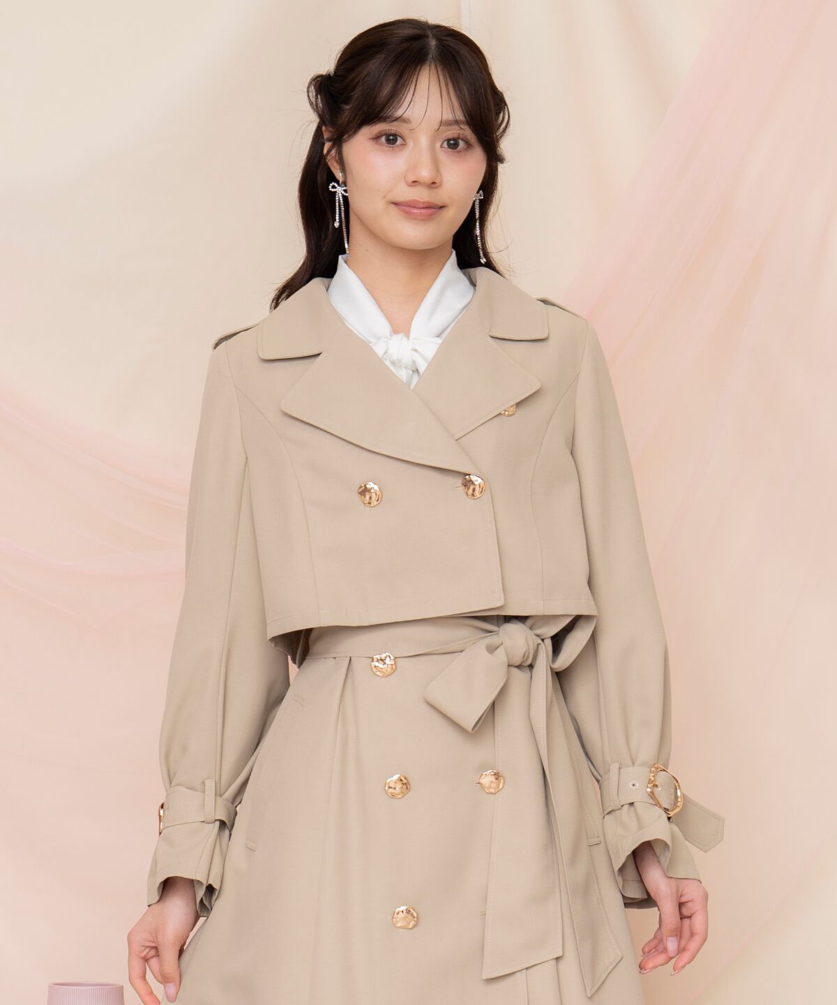 WILLSELECTION「メタリックボタン3WAYトレンチコート」|トレンチコート|