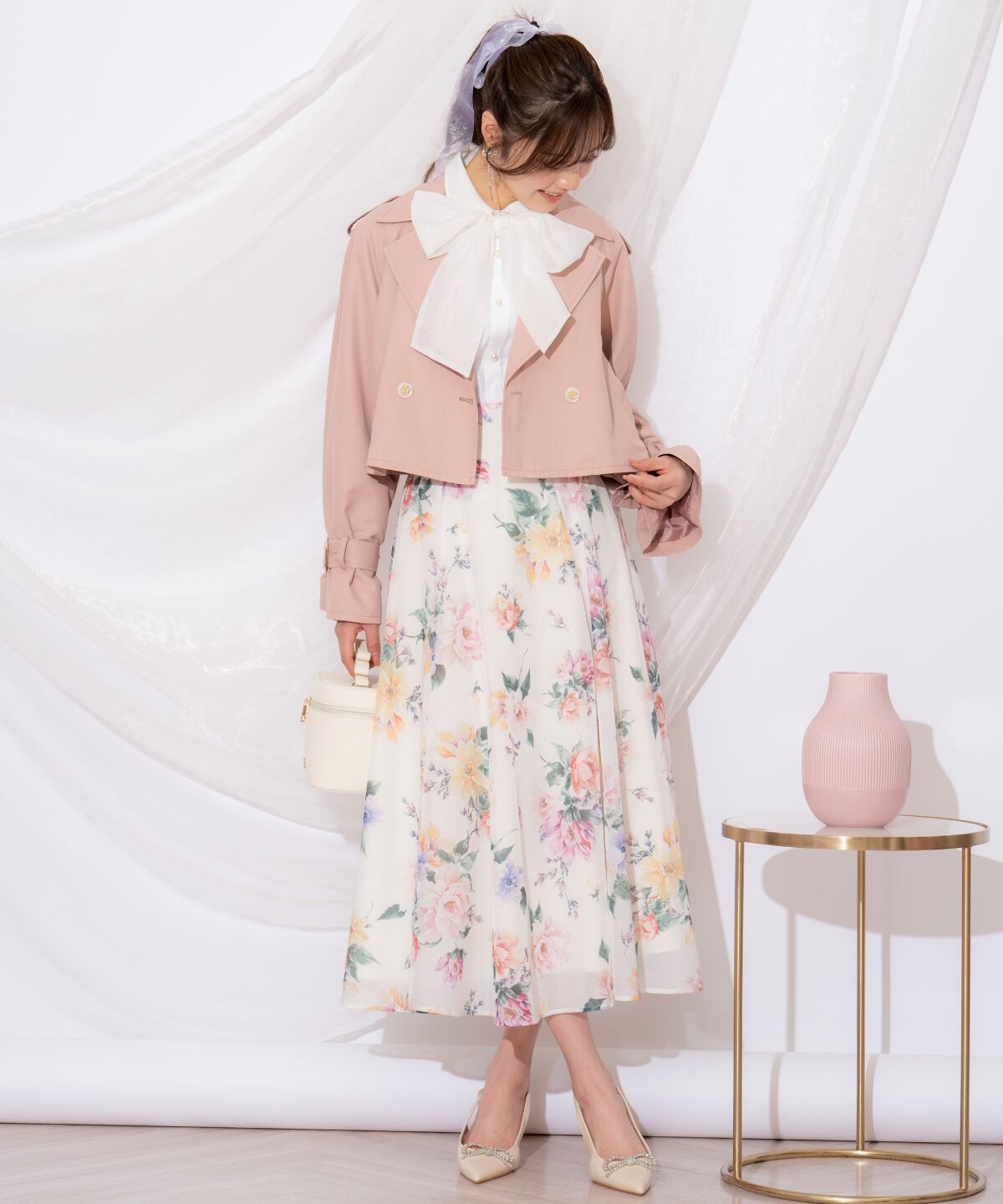 WILLSELECTION「キャンディスリーブショートトレンチコート」|トレンチコート|