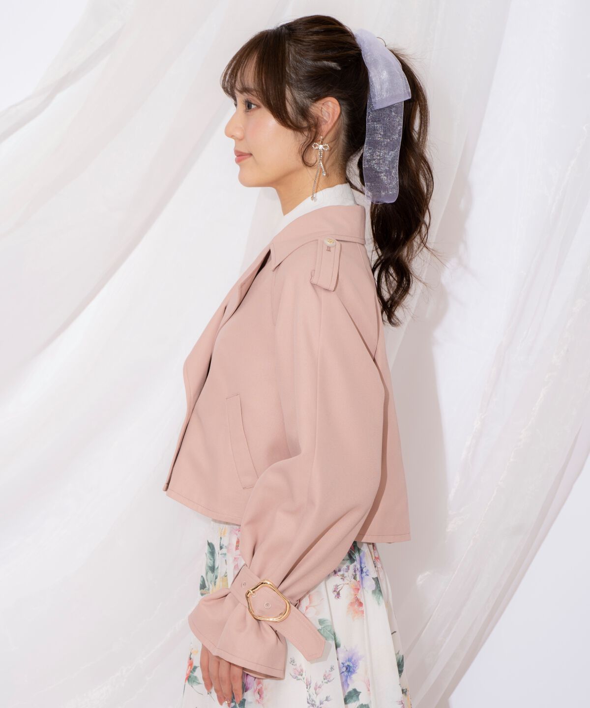 WILLSELECTION「キャンディスリーブショートトレンチコート」|トレンチコート|