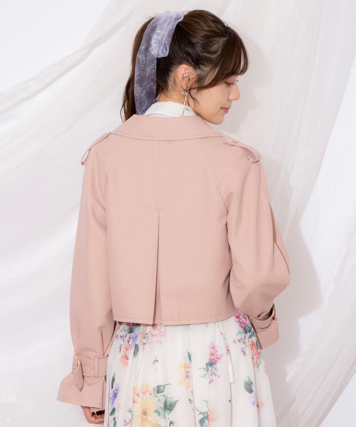 WILLSELECTION「キャンディスリーブショートトレンチコート」|トレンチコート|