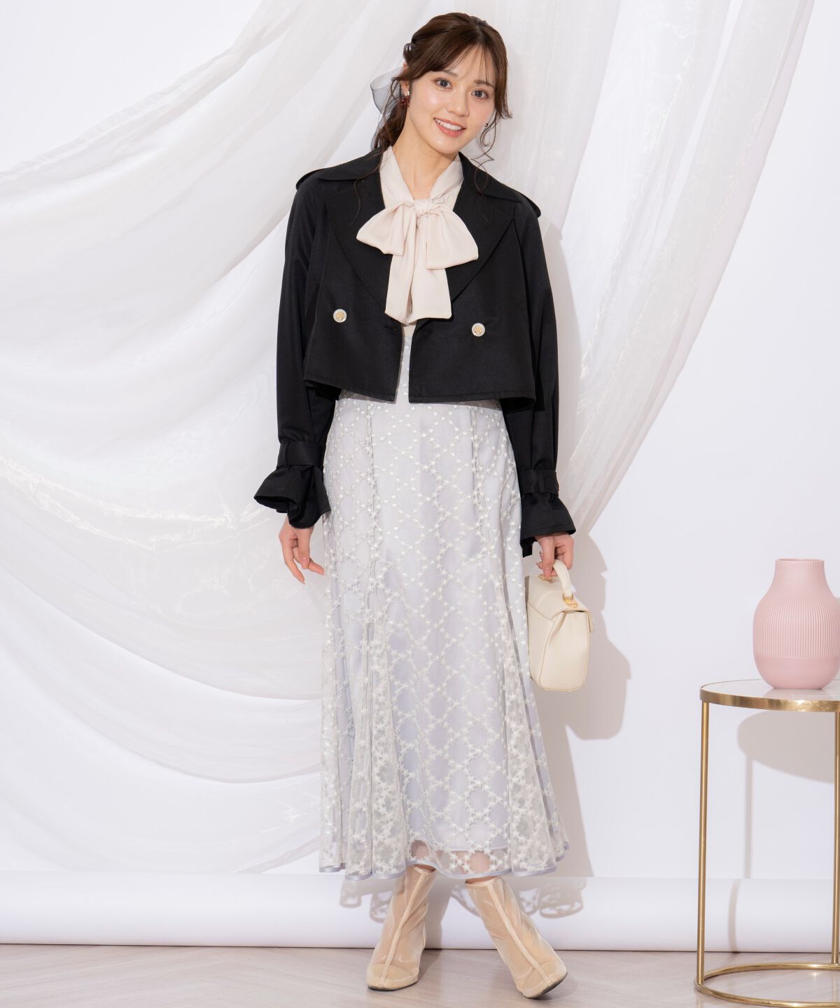 WILLSELECTION「キャンディスリーブショートトレンチコート」|トレンチコート|