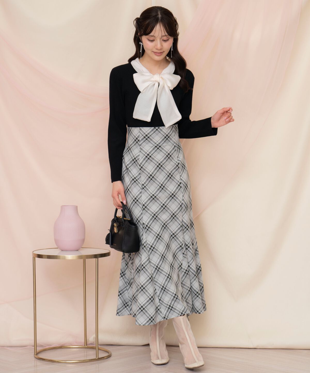 WILLSELECTION「シアーリボンタイプルオーバー」|ニット・セーター|