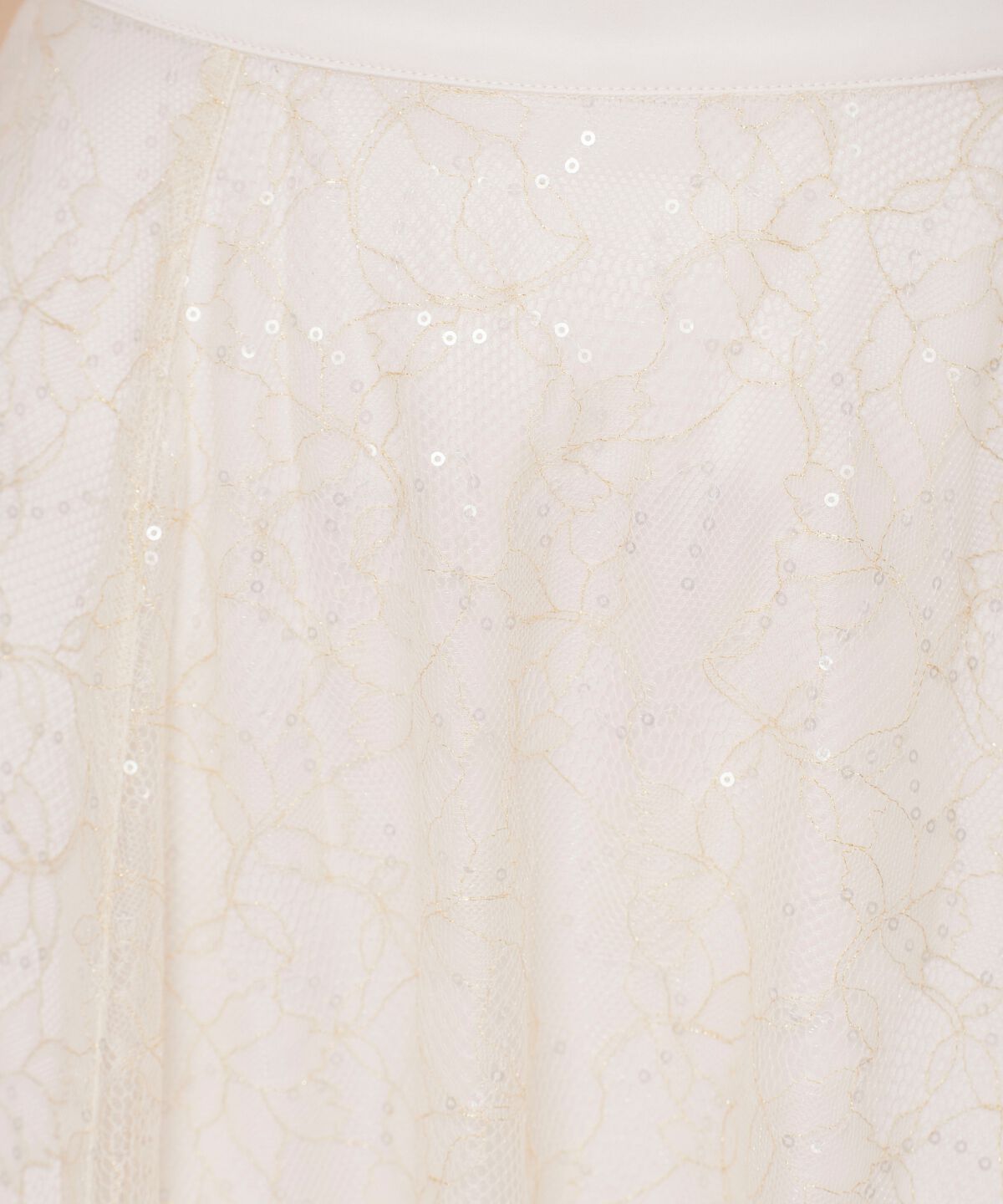 WILLSELECTION「スパンコール付きチュールスカート」|フレア|