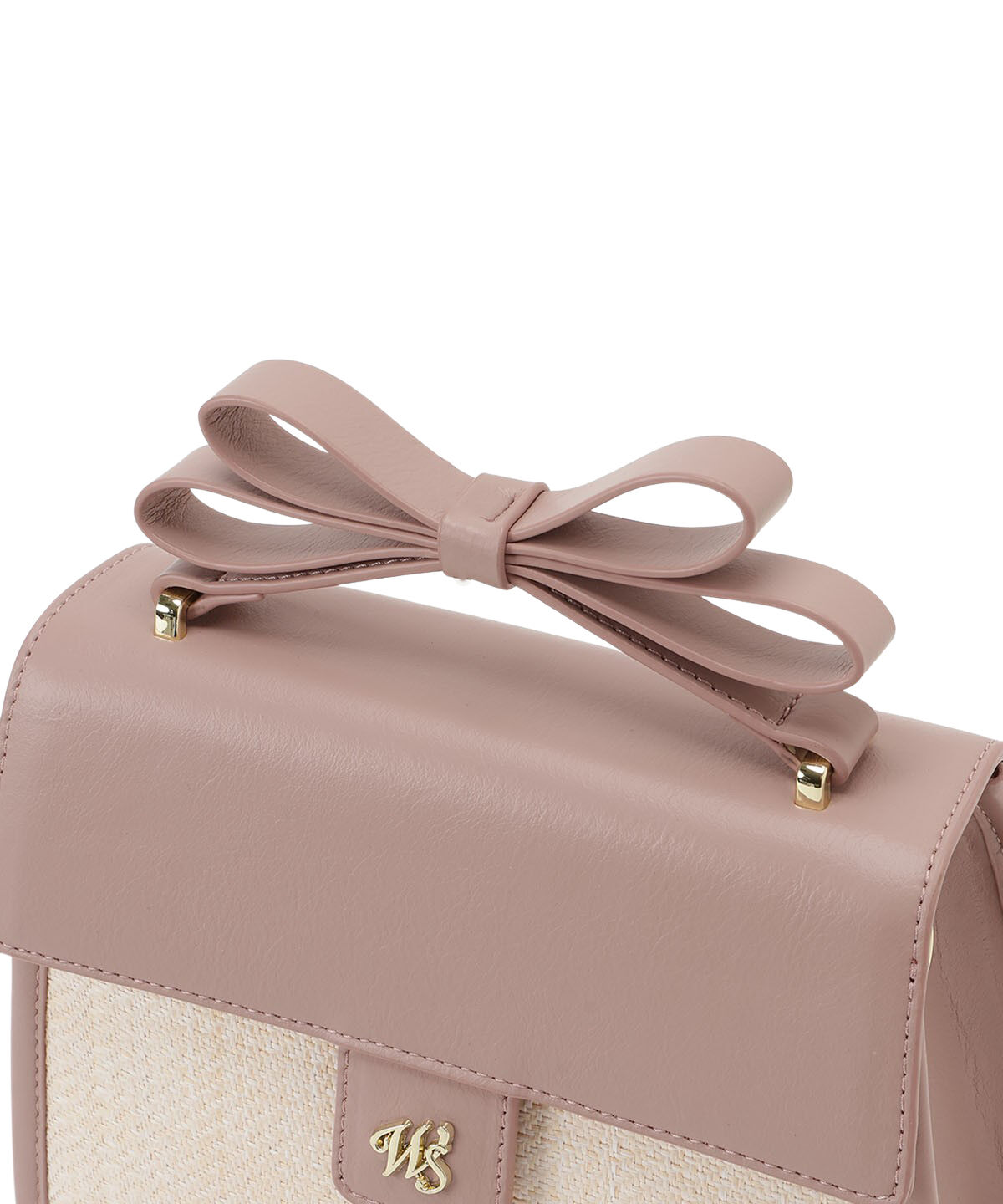 WILLSELECTION「リボンハンドル雑材コンビバッグ」|ショルダー・メッセンジャー|