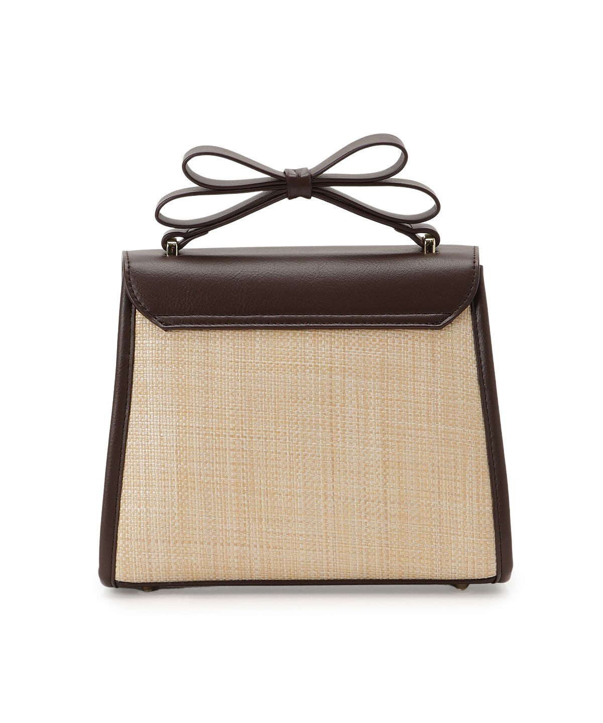 WILLSELECTION「リボンハンドル雑材コンビバッグ」|ショルダー・メッセンジャー|