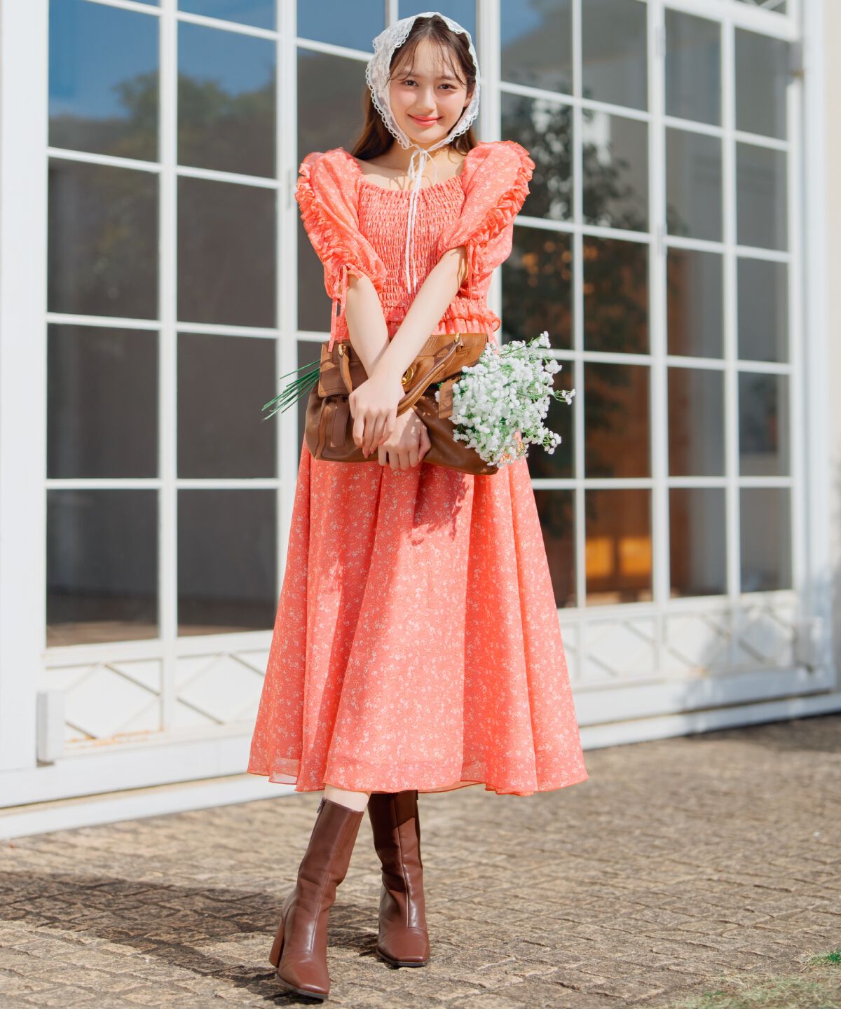 WILLSELECTION「ミニフラワーシャーリングワンピース」|ワンピース|