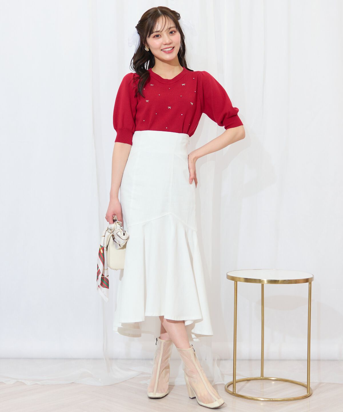 WILLSELECTION「アシメヘムフィッシュテールスカート」|フレア|