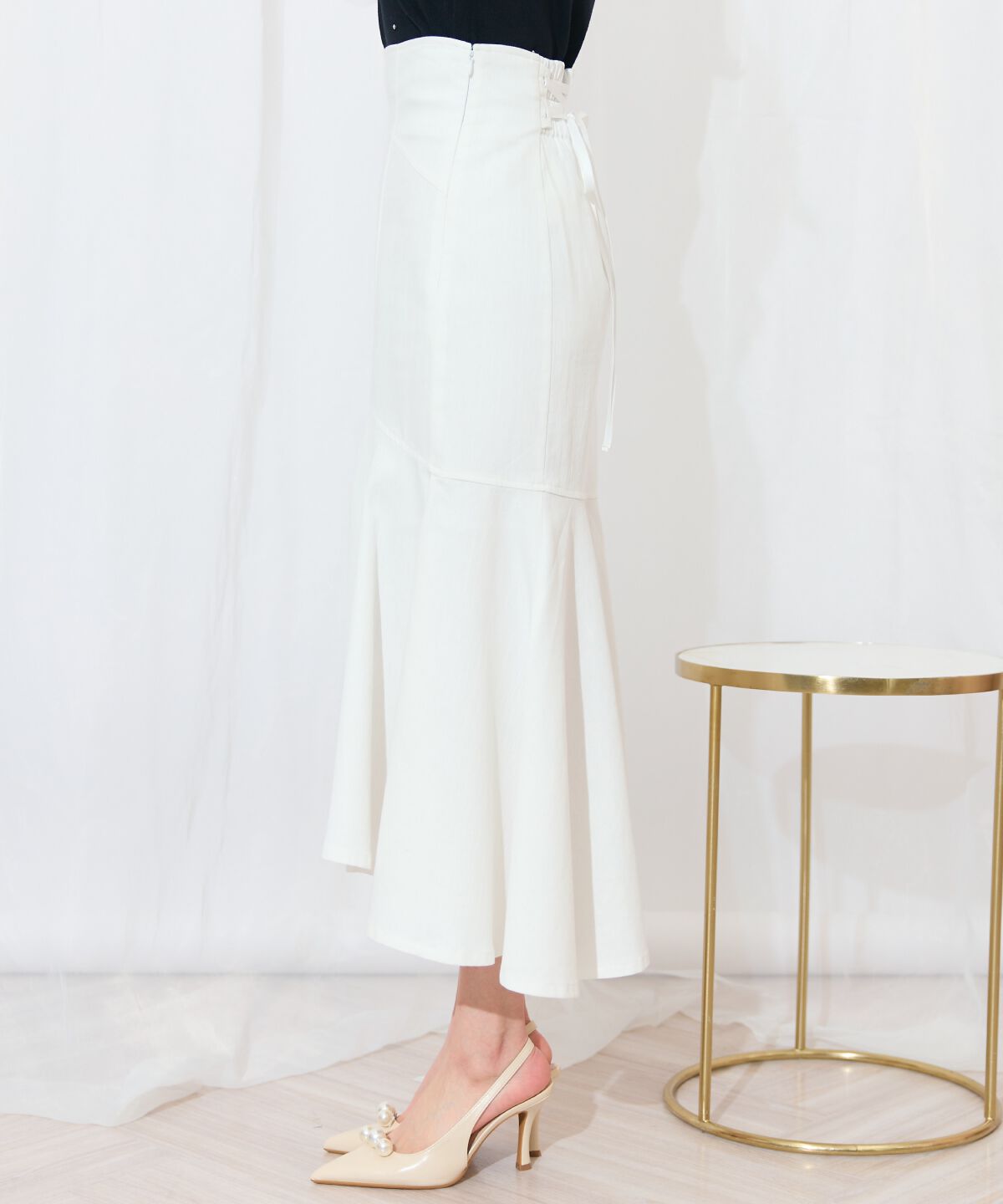 WILLSELECTION「アシメヘムフィッシュテールスカート」|フレア|