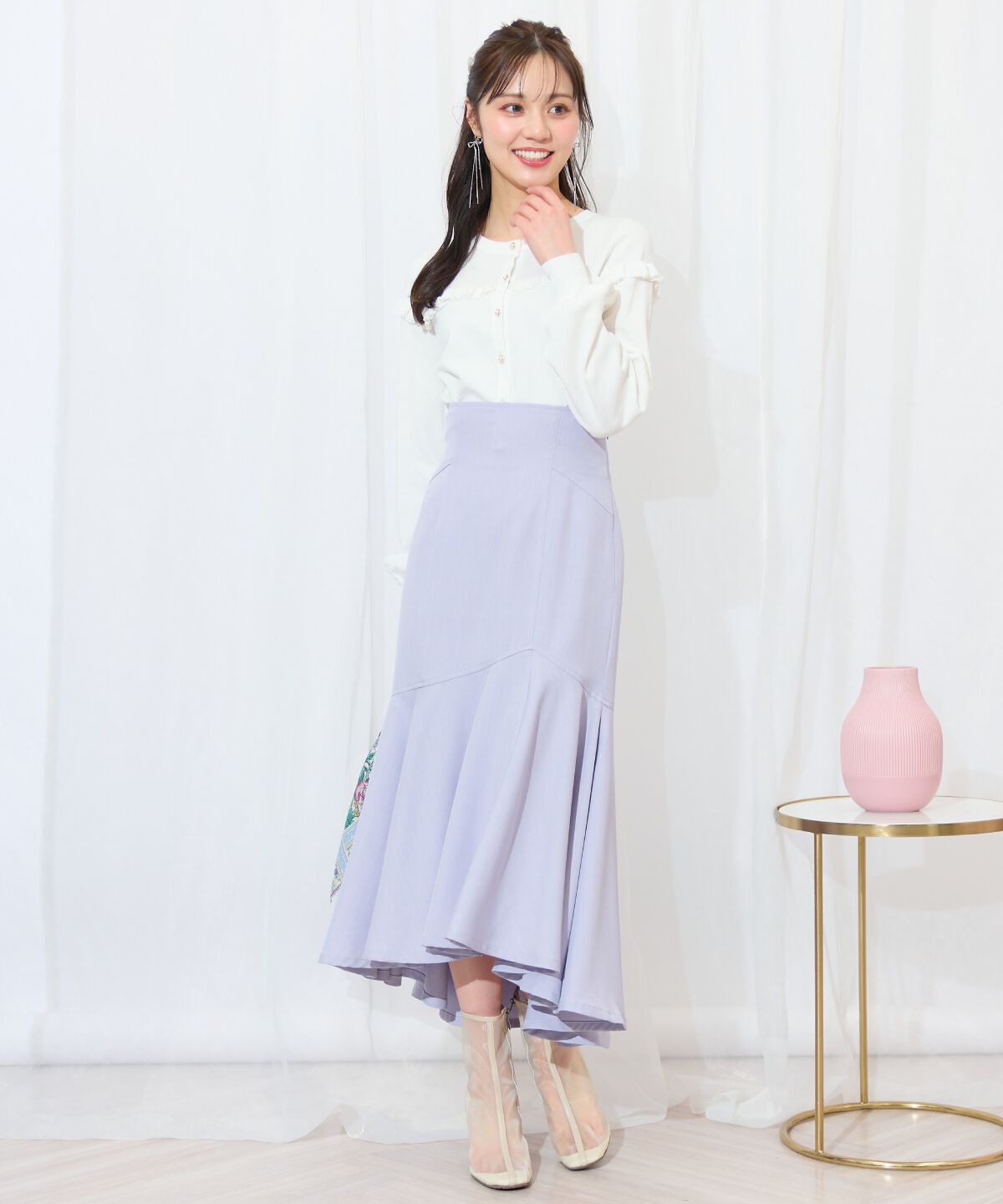 WILLSELECTION「アシメヘムフィッシュテールスカート」|フレア|