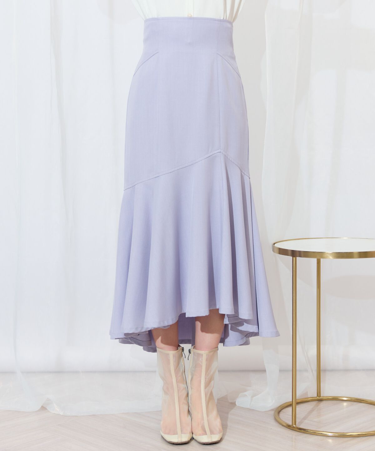 WILLSELECTION「アシメヘムフィッシュテールスカート」|フレア|