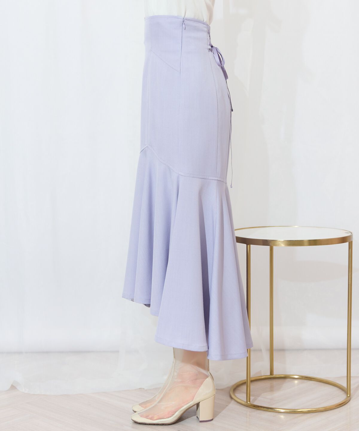 WILLSELECTION「アシメヘムフィッシュテールスカート」|フレア|