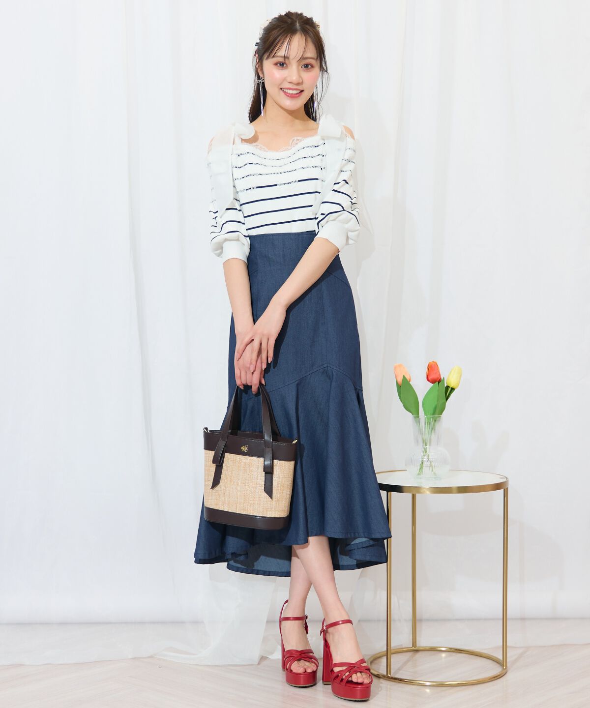 WILLSELECTION「アシメヘムフィッシュテールスカート」|フレア|