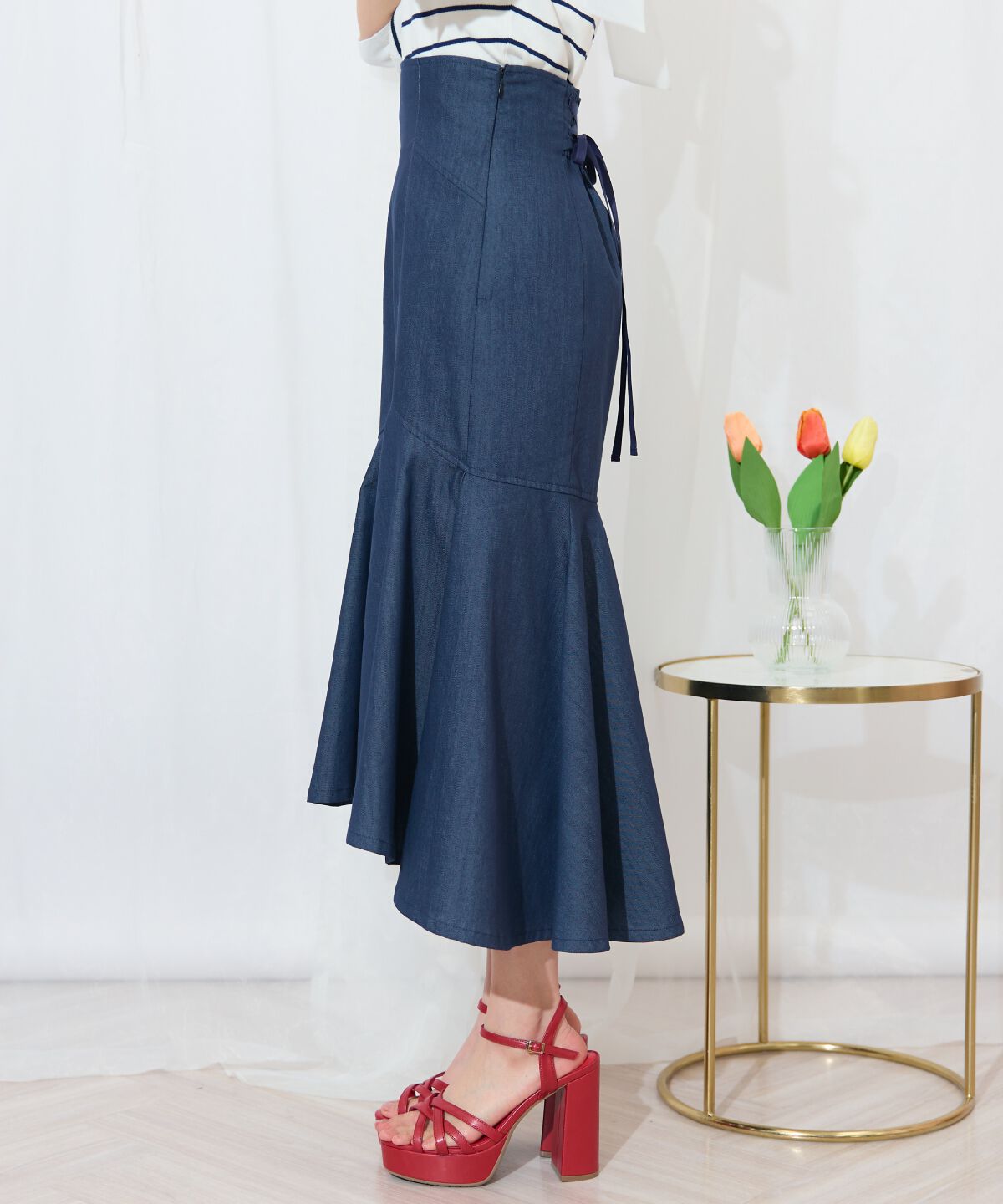 WILLSELECTION「アシメヘムフィッシュテールスカート」|フレア|