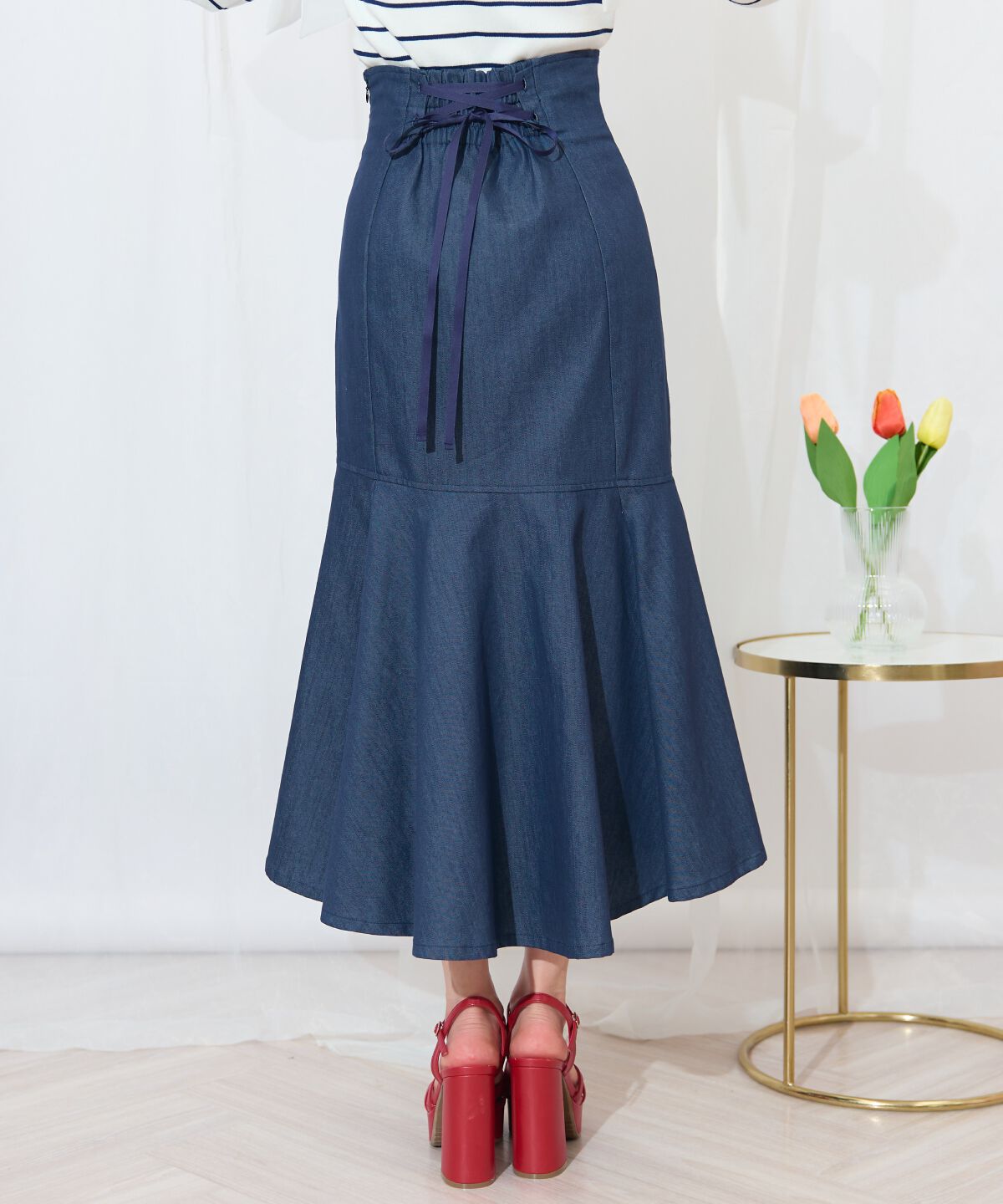 WILLSELECTION「アシメヘムフィッシュテールスカート」|フレア|