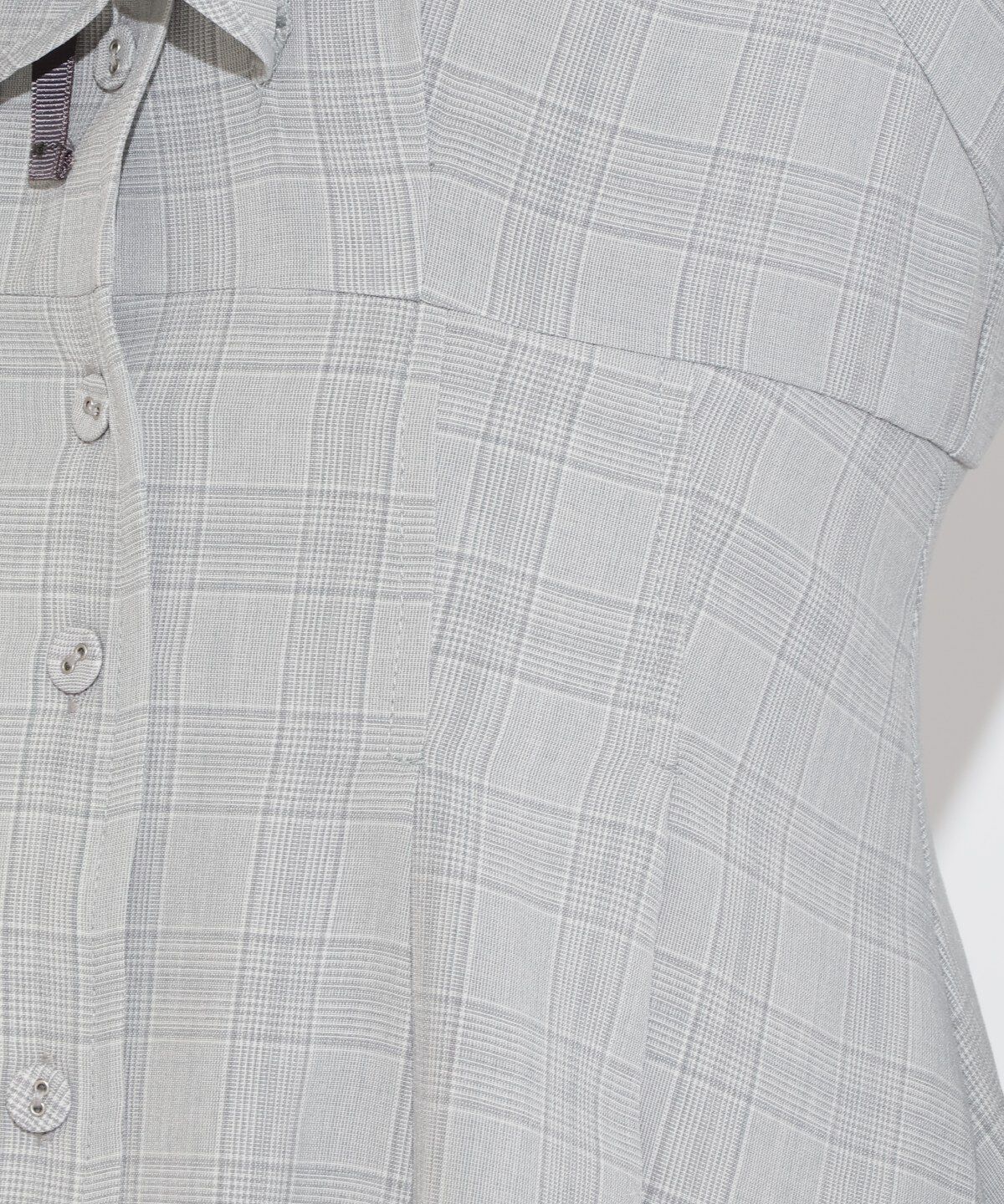 WILLSELECTION「配色襟ダブルフリルシャツワンピース」|ワンピース|