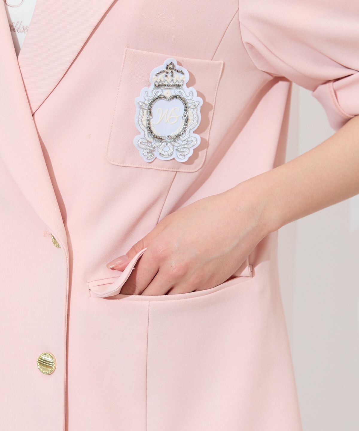 WILLSELECTION「エンブレム付きテーラードジャケット」|テーラードジャケット|