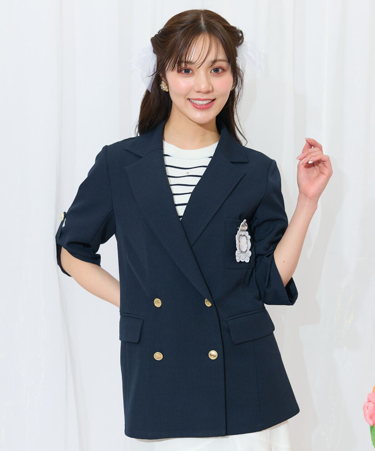 WILLSELECTION「エンブレム付きテーラードジャケット」|テーラードジャケット|