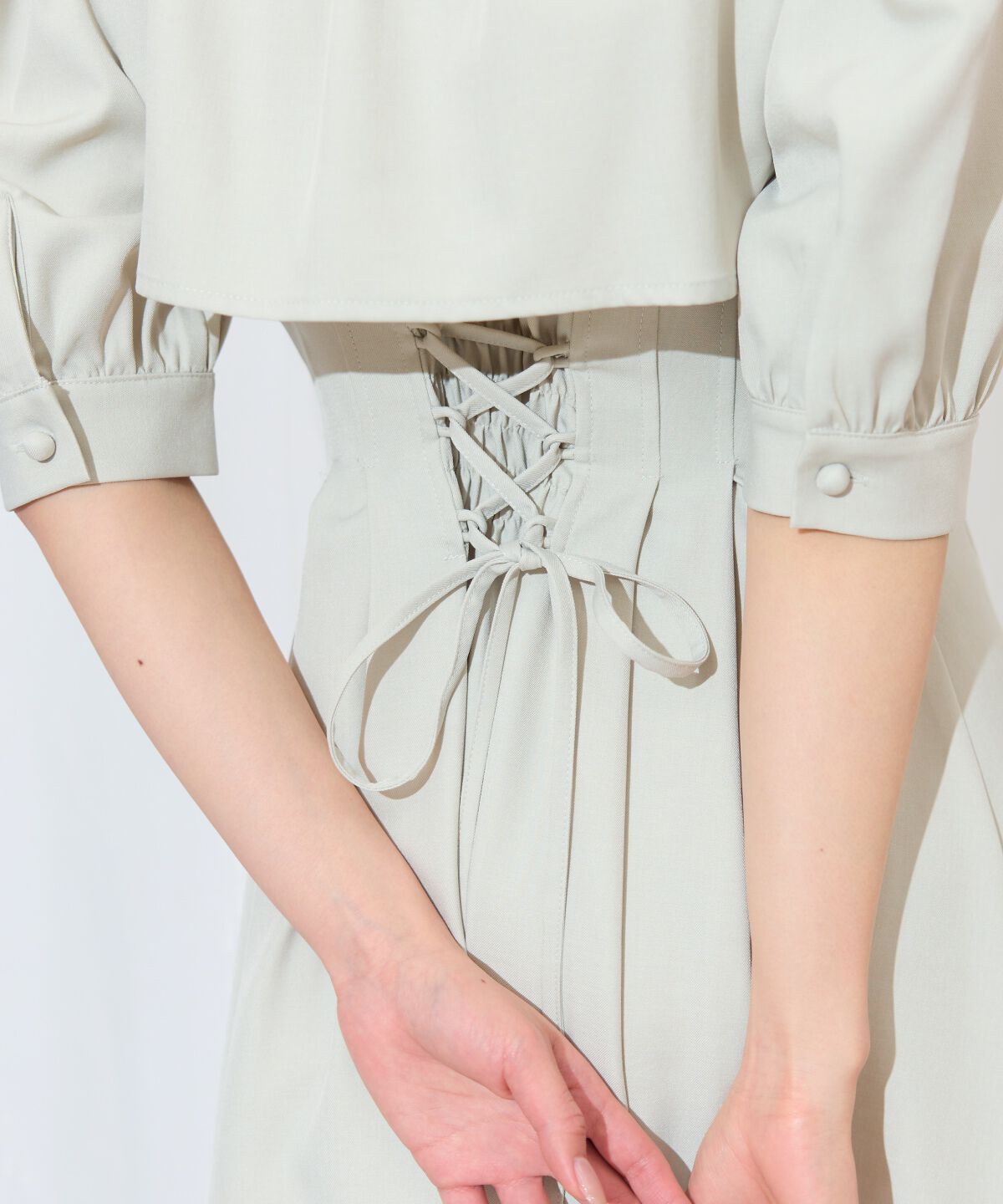 WILLSELECTION「レイヤードライクリボンタイシャツワンピース」|ワンピース|