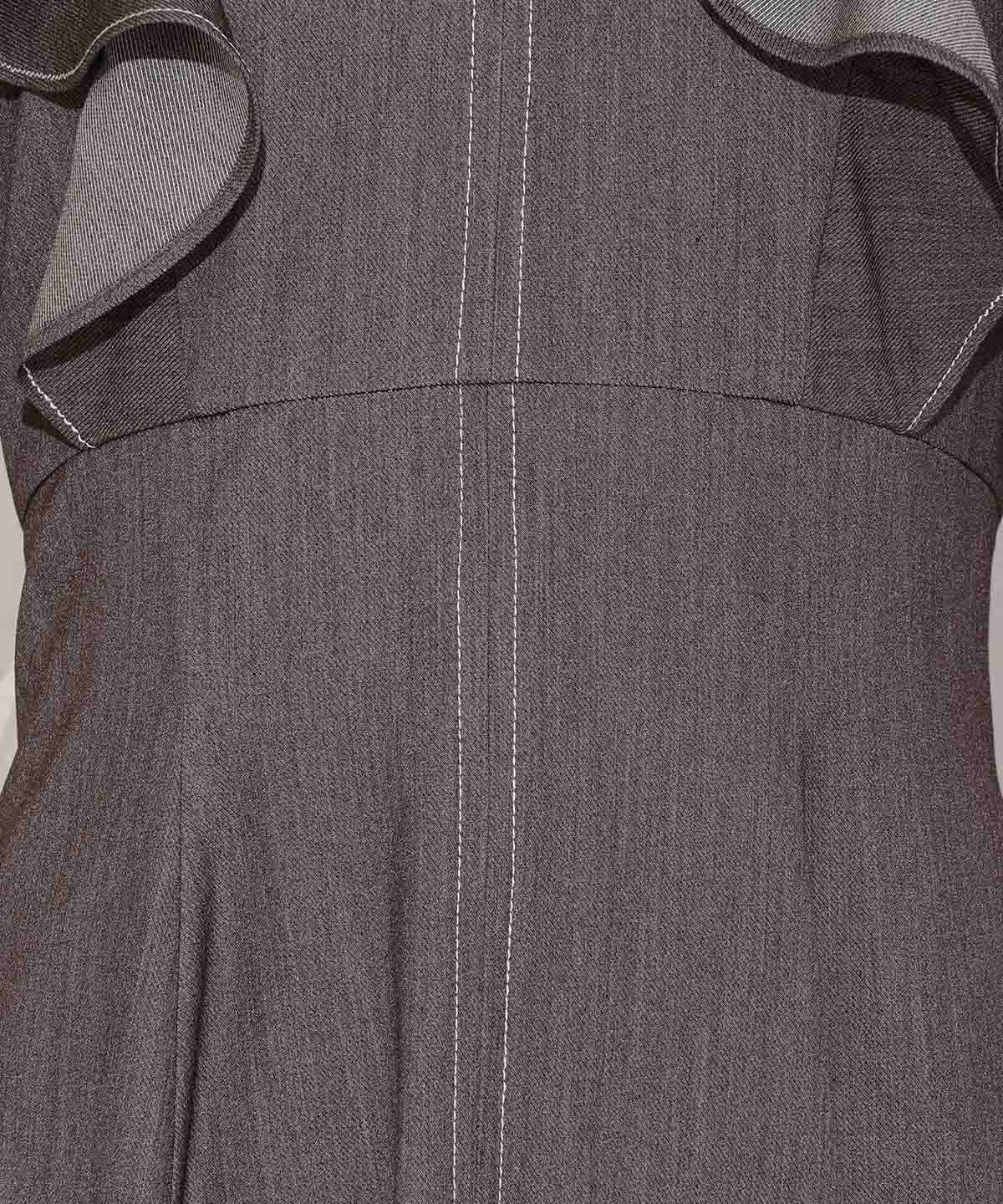 WILLSELECTION「クロスネックラッフルフリルワンピース」|ワンピース|