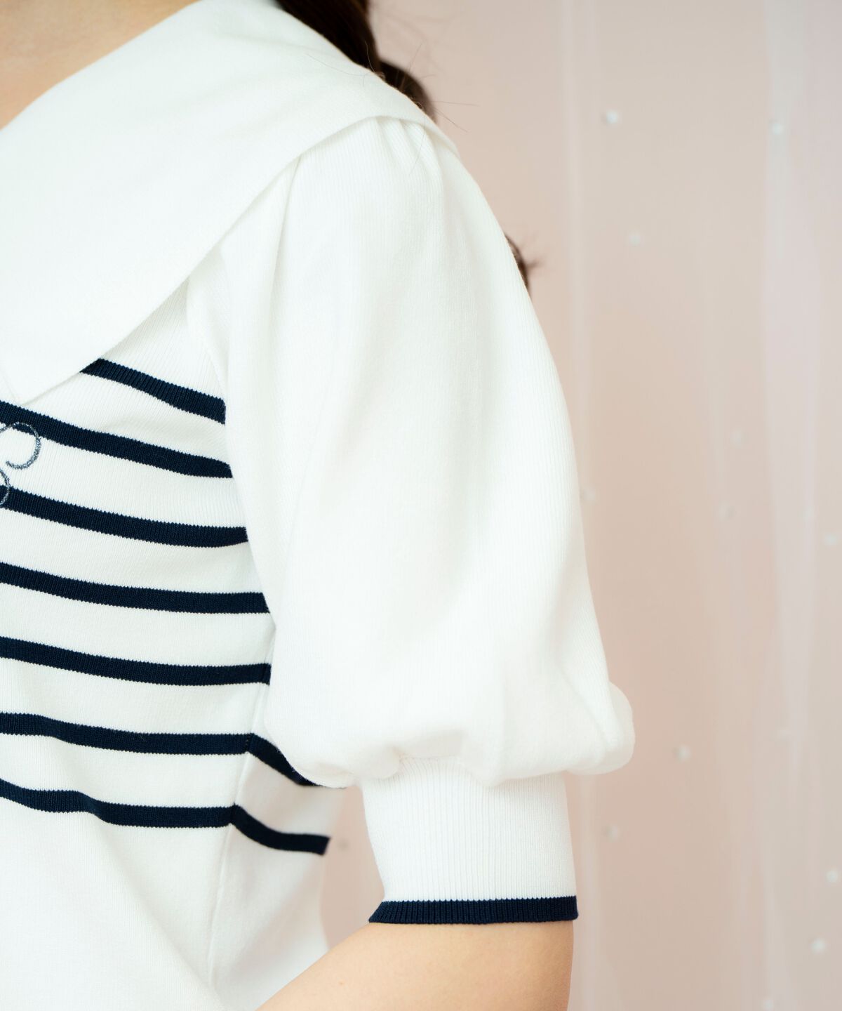 WILLSELECTION「ビッグカラーロゴ刺繍ニット」|ニット・セーター|