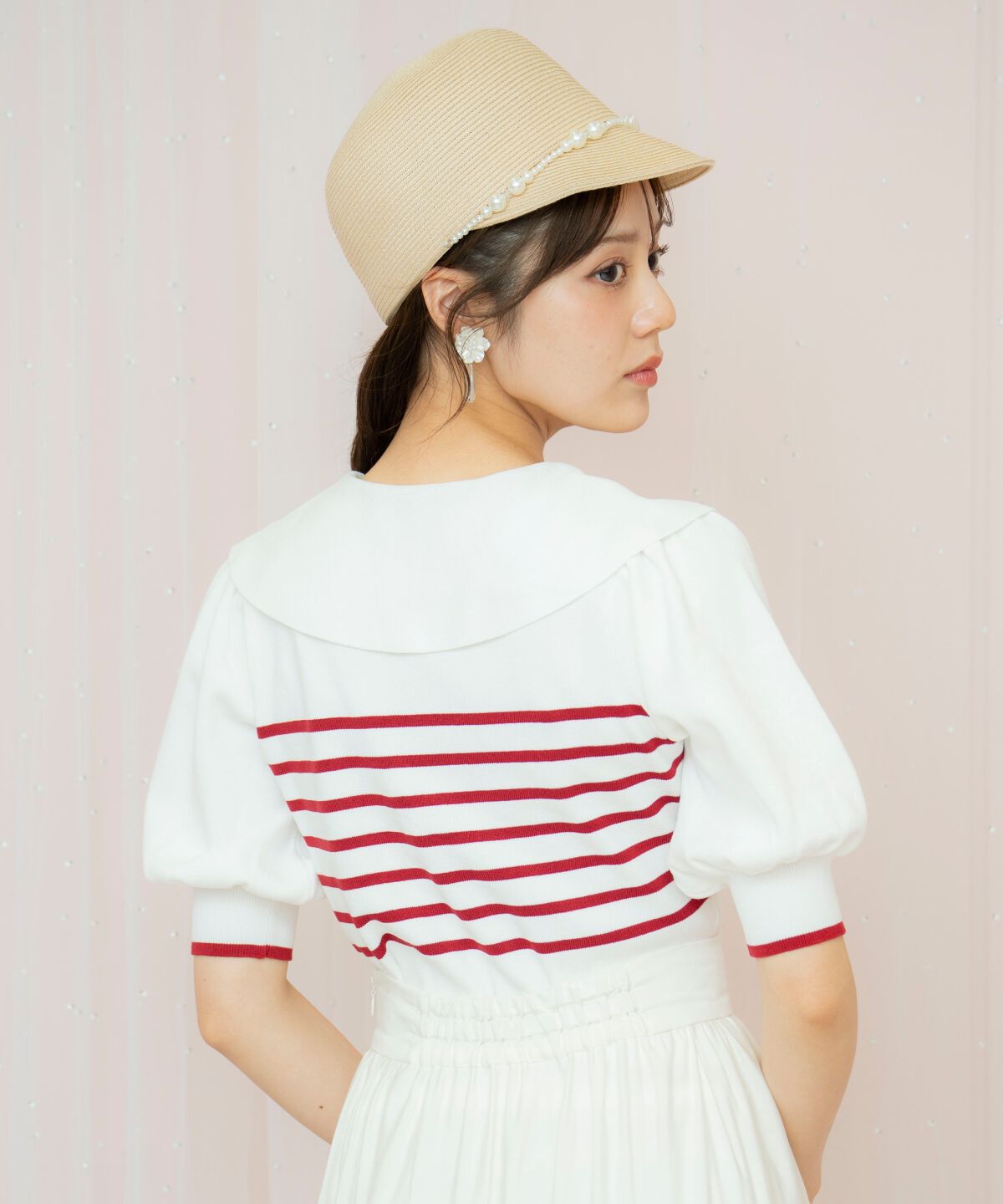 WILLSELECTION「ビッグカラーロゴ刺繍ニット」|ニット・セーター|