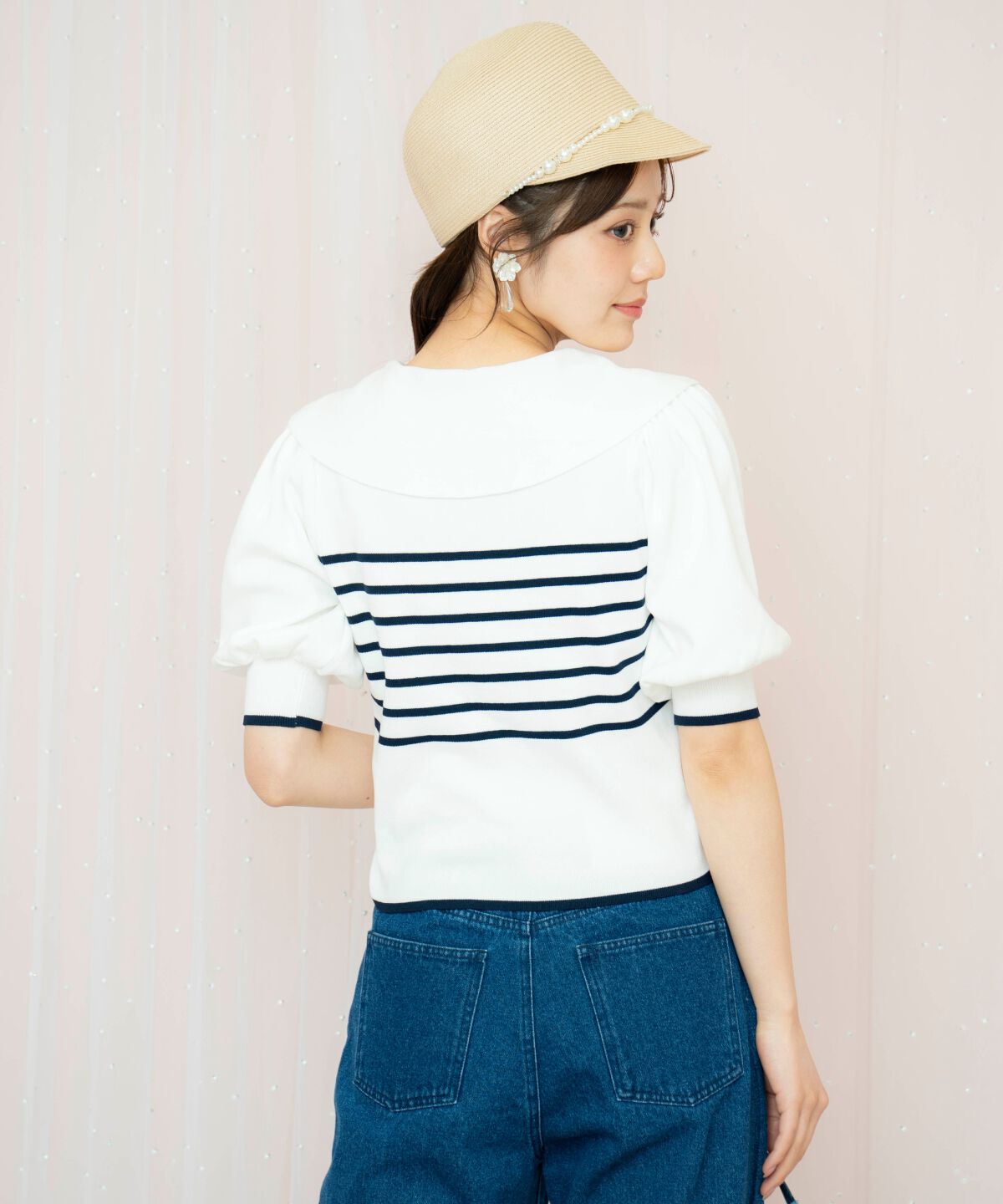 WILLSELECTION「ビッグカラーロゴ刺繍ニット」|ニット・セーター|