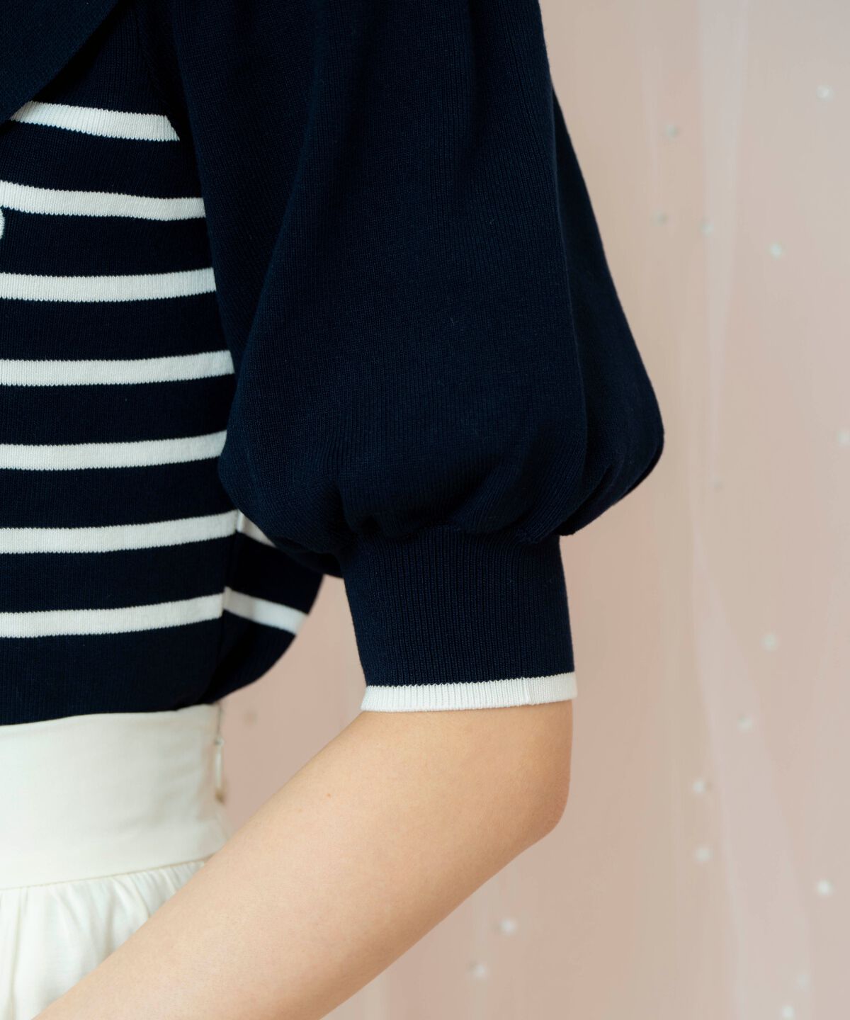 WILLSELECTION「ビッグカラーロゴ刺繍ニット」|ニット・セーター|