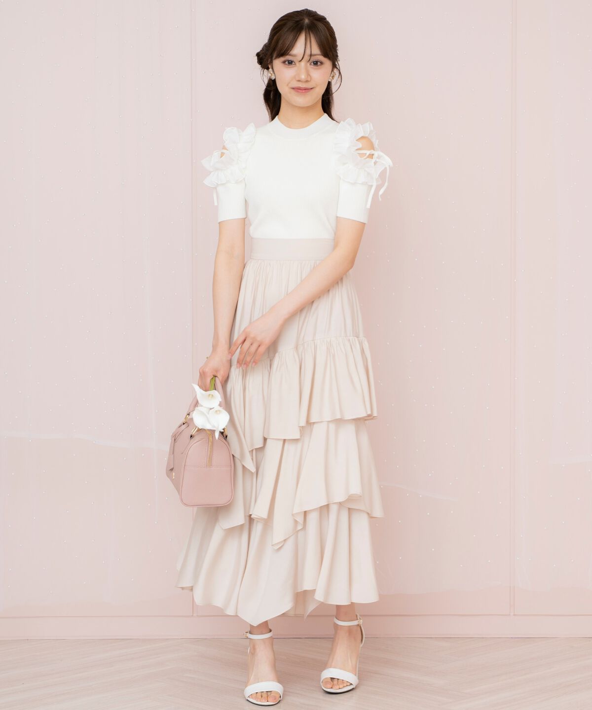 WILLSELECTION「ランダムティアードスカート」|フレア|