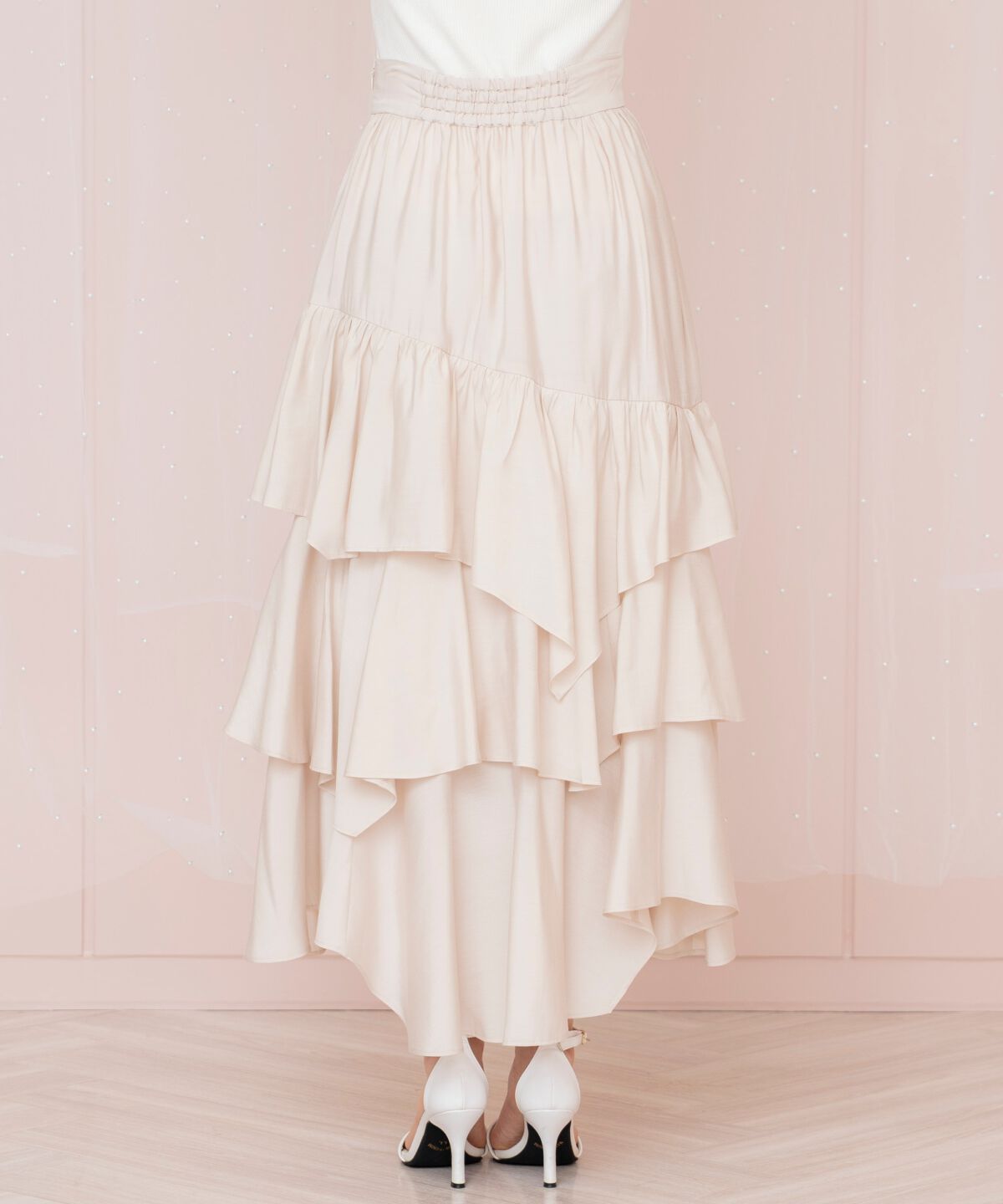 WILLSELECTION「ランダムティアードスカート」|フレア|