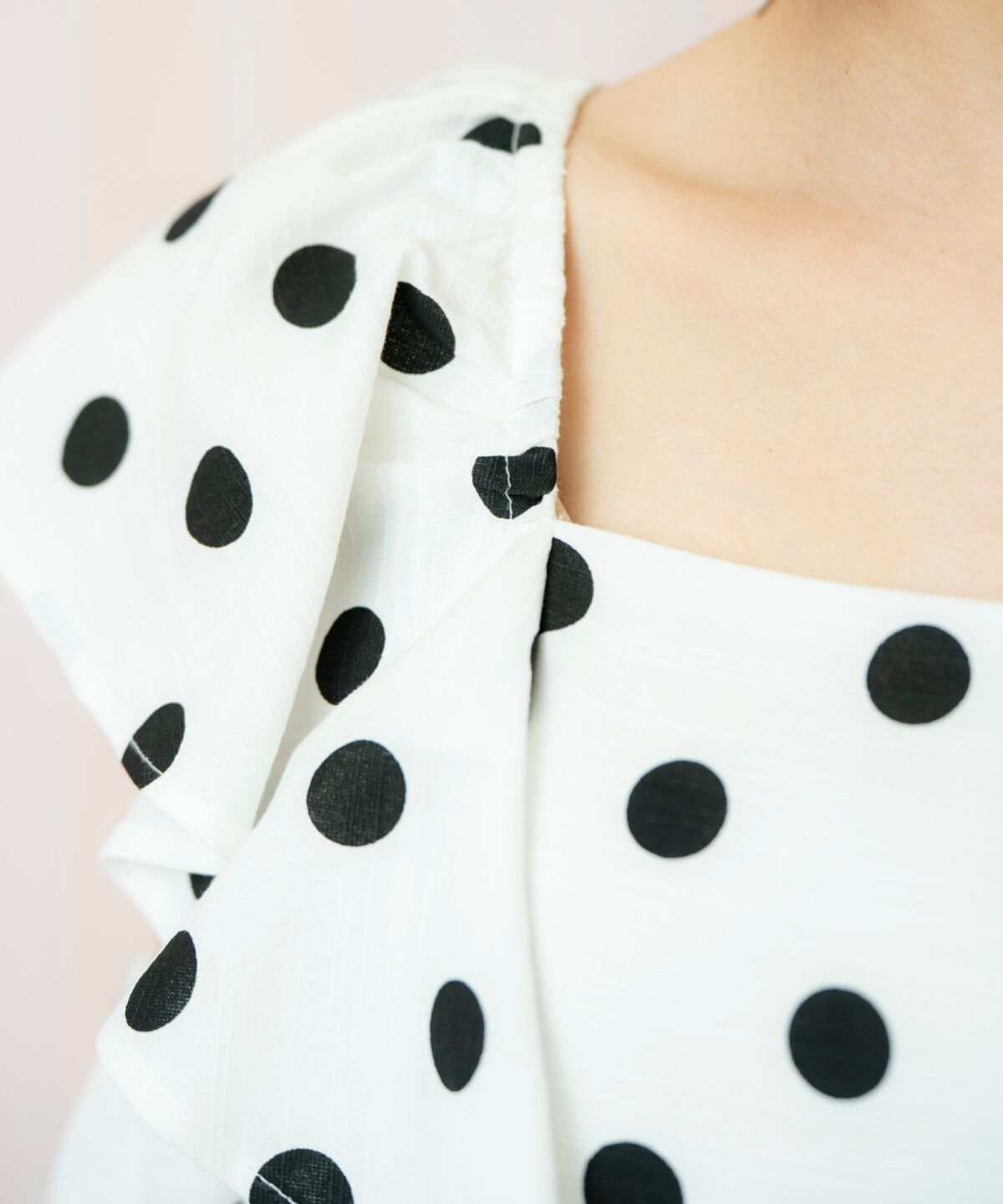 WILLSELECTION「ラッフルショルダーフレアワンピース」|ワンピース|