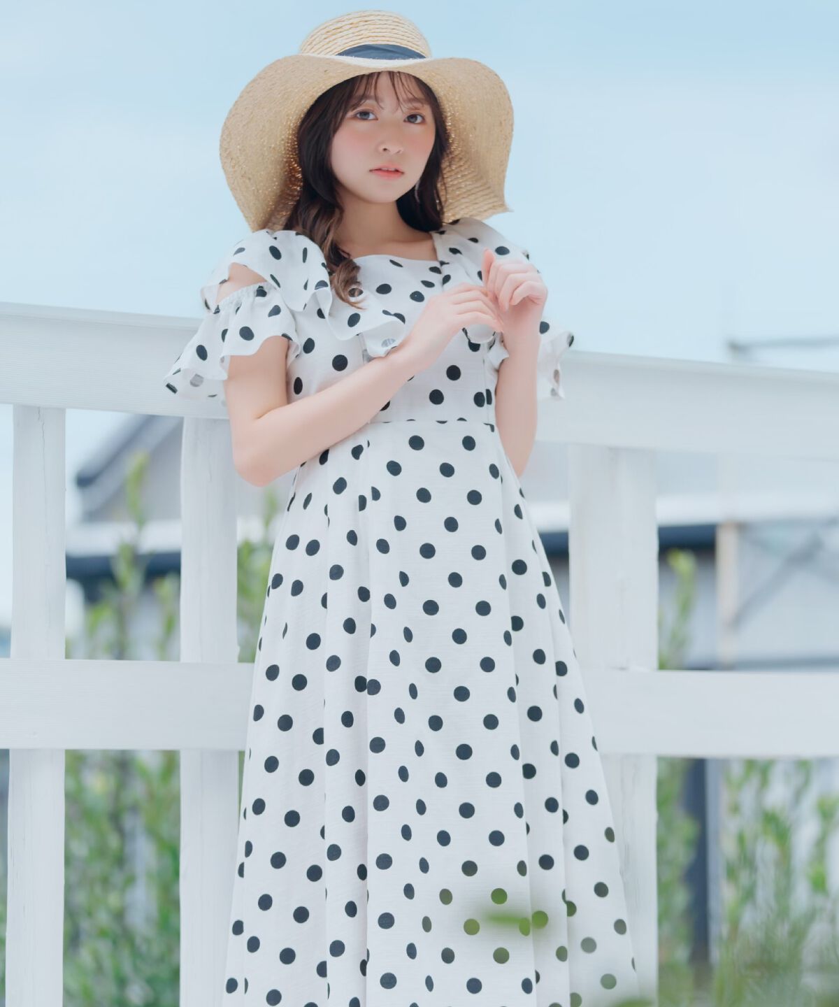 WILLSELECTION「ラッフルショルダーフレアワンピース」|ワンピース|