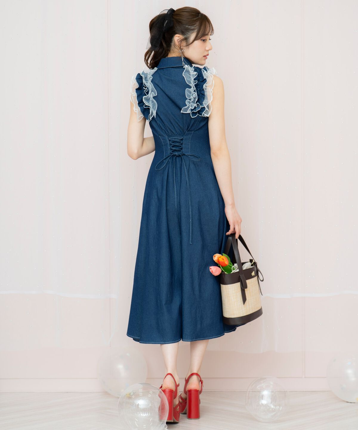 WILLSELECTION「チュールフリルワンピース」|ワンピース|