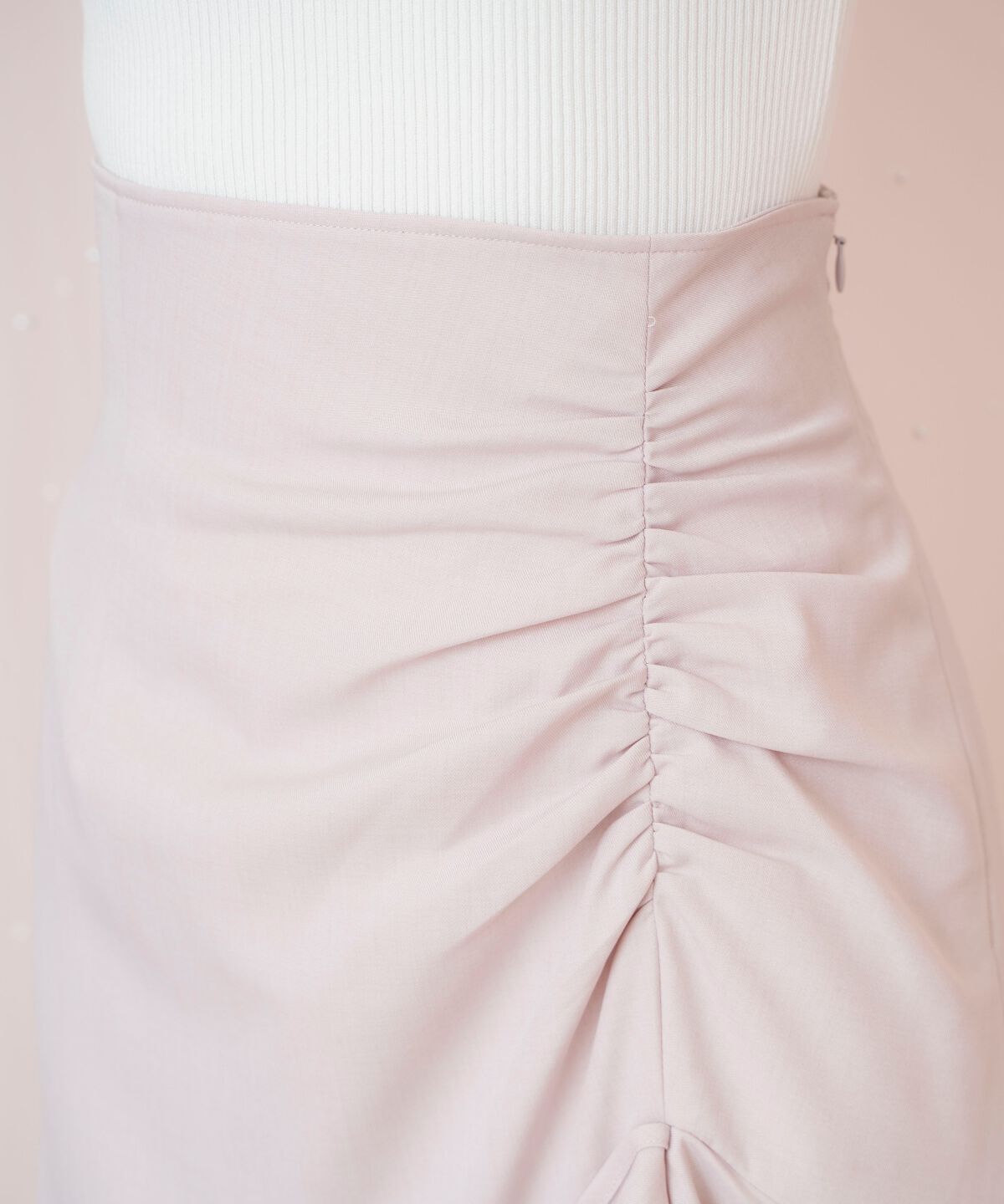 WILLSELECTION「シアーヘムギャザーマーメイドスカート」|フレア|