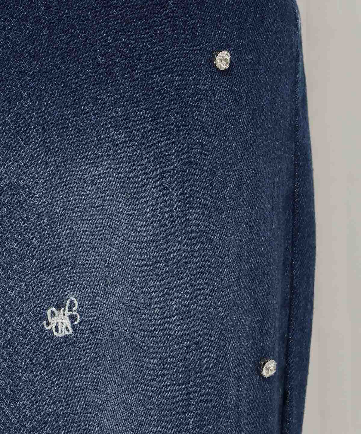 WILLSELECTION「WS刺繍ビジュー付きデニムパンツ」|その他|