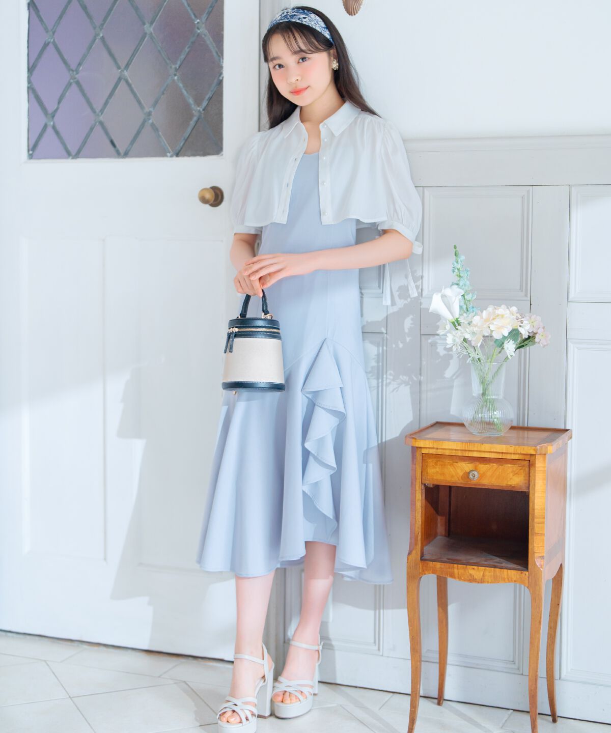 WILLSELECTION「クロップドブラウス＋キャミワンピースセット」|ワンピース|