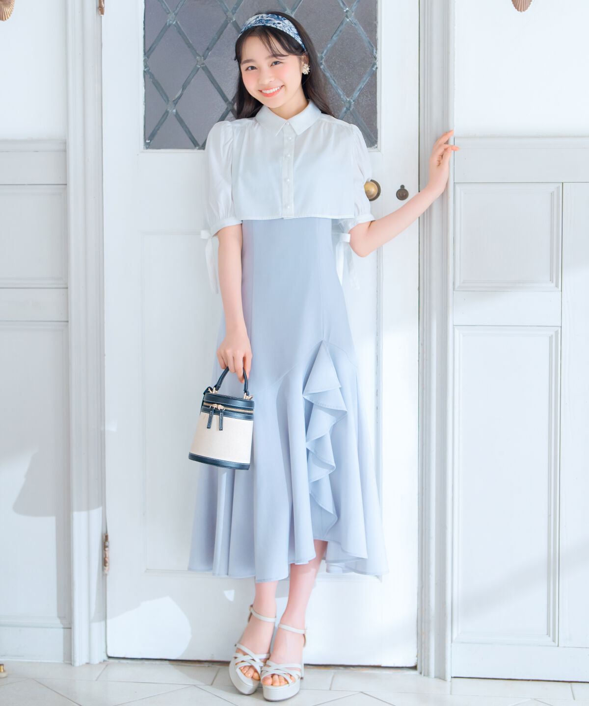 WILLSELECTION「クロップドブラウス＋キャミワンピースセット」|ワンピース|