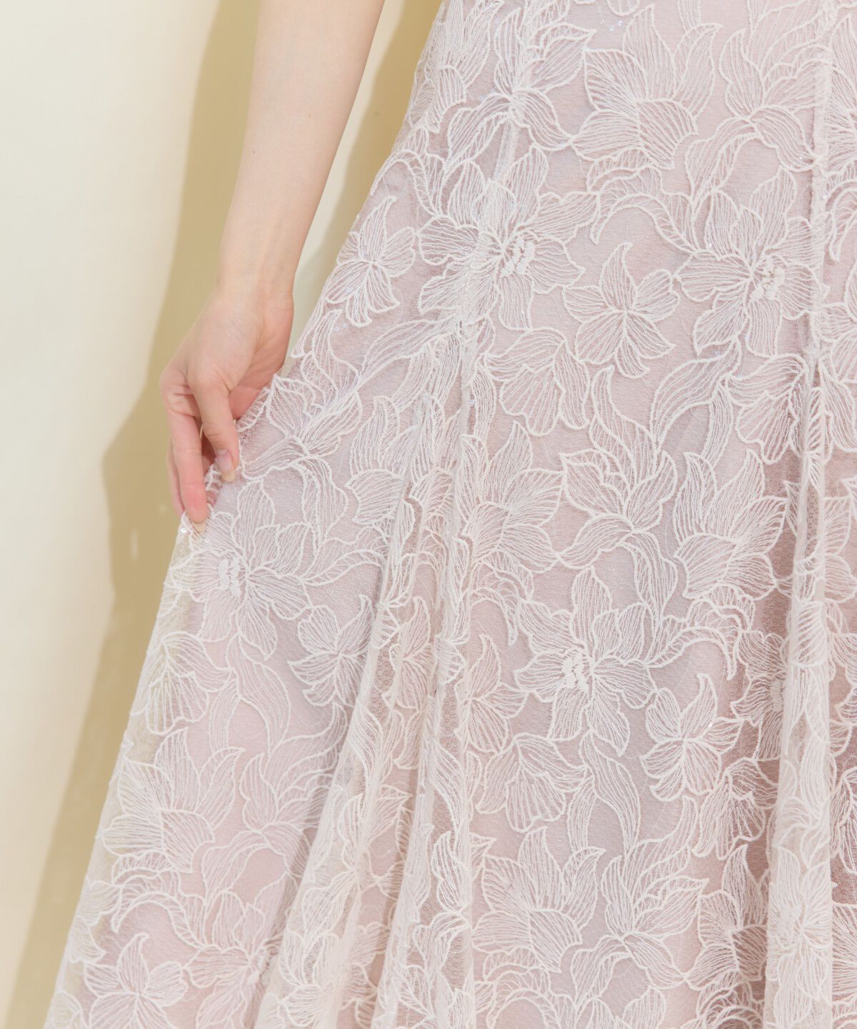 WILLSELECTION「スパンコールレースマーメイドスカート」|フレア|