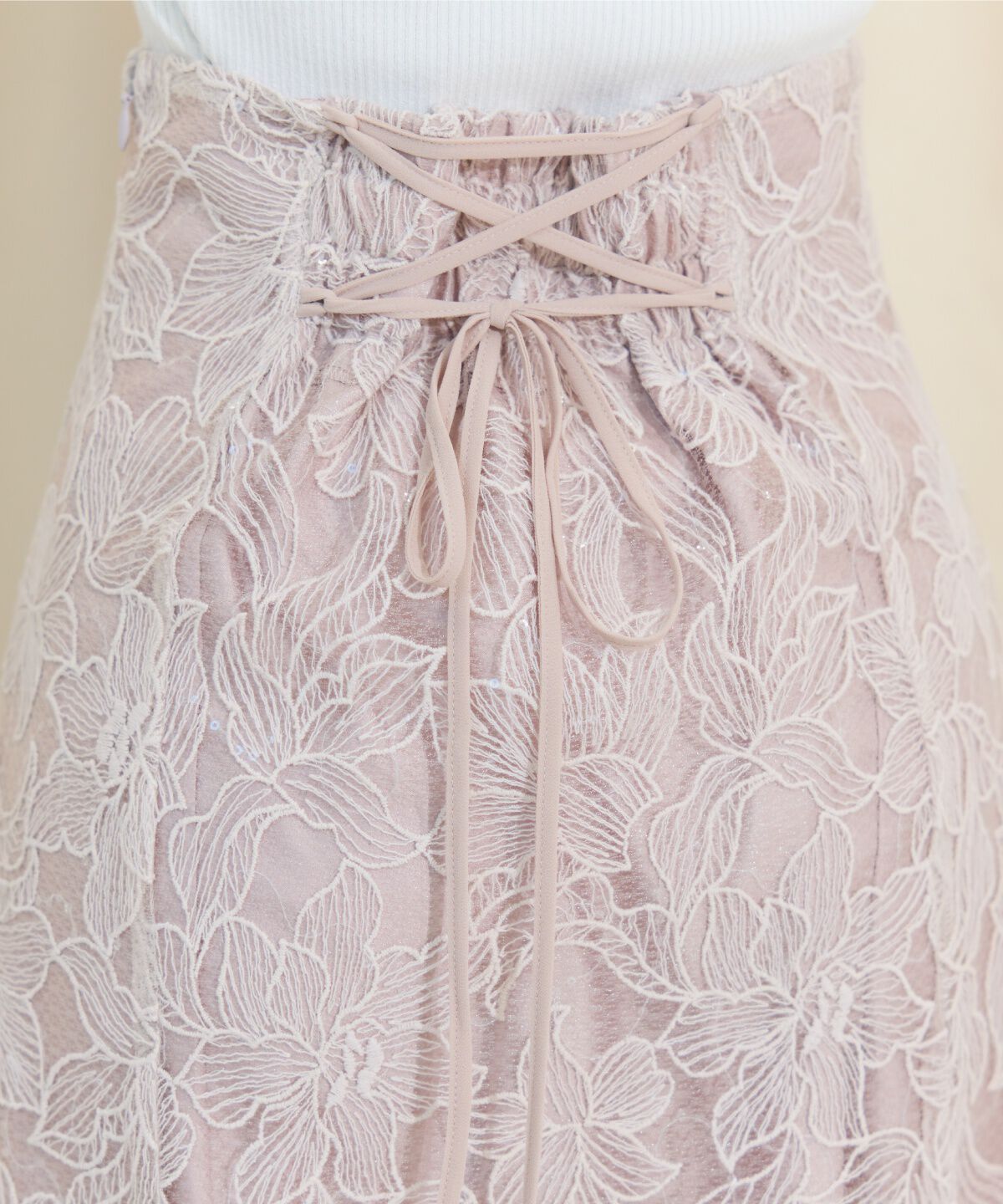 WILLSELECTION「スパンコールレースマーメイドスカート」|フレア|