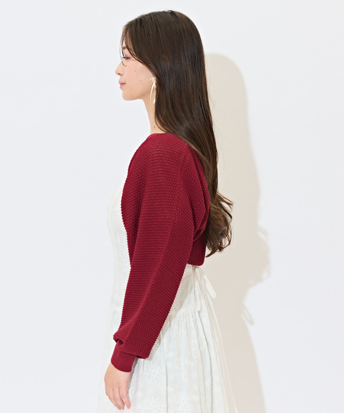 WILLSELECTION「ショート丈柄編みボレロ」|カーディガン|