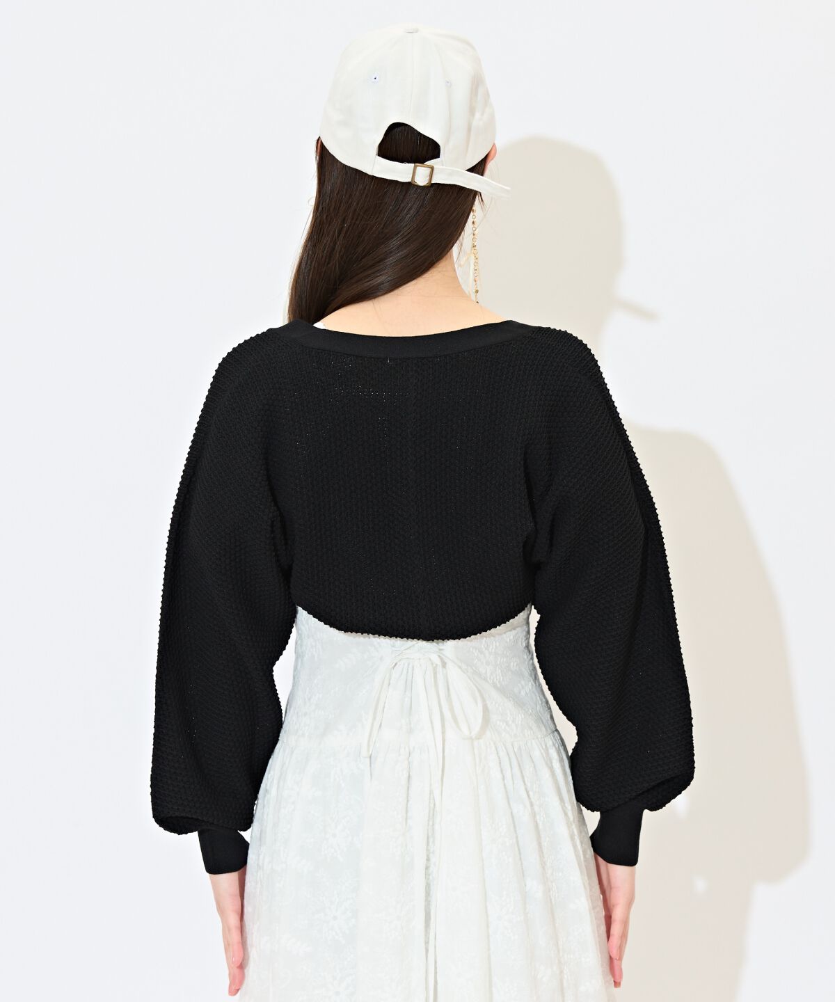 WILLSELECTION「ショート丈柄編みボレロ」|カーディガン|